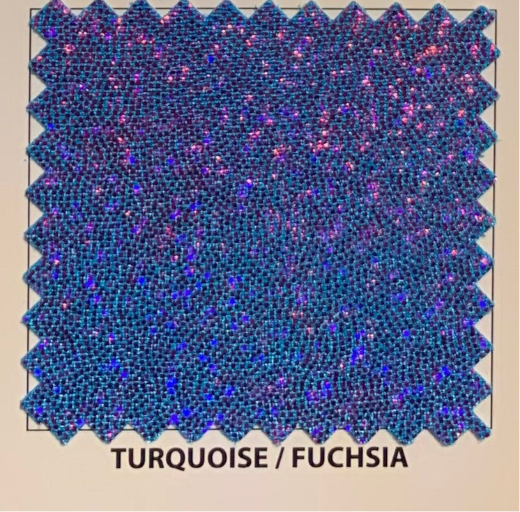 Mystique nylon spandex w/hologram foggy foil 4way stretch 58/60”sold by the YD. ships worldwide from Los Angeles California USA