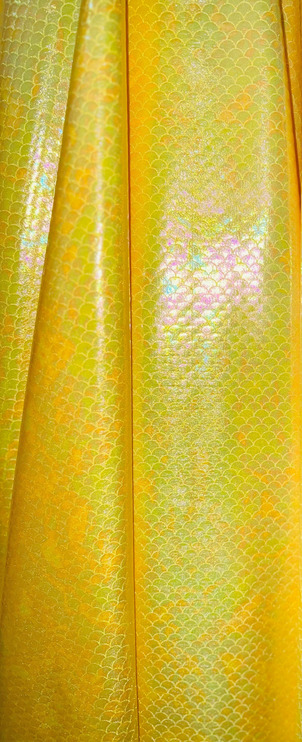 Hologram Scales mermaid design print on the best quality of nylon spandex 4-way stretch 58/60” Sold by the YD.Ships worldwide from LA