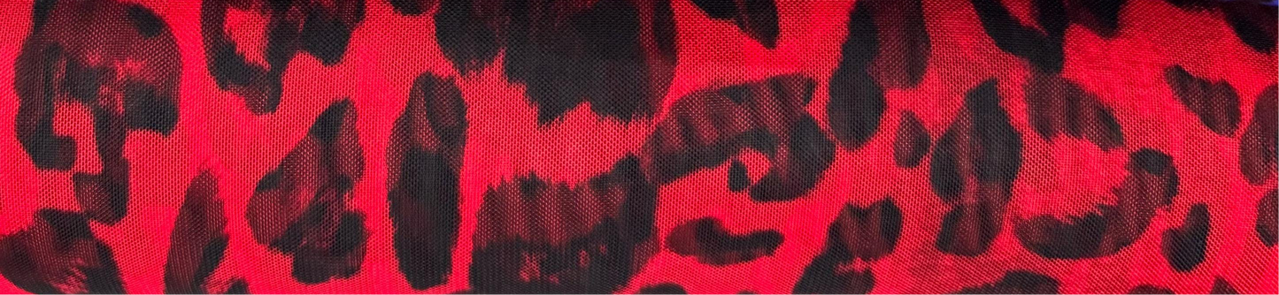 New Leopard pattern design print on power mesh nylon spandex 4-stretch 58/60”Sold by the YD.Ships worldwide from Los