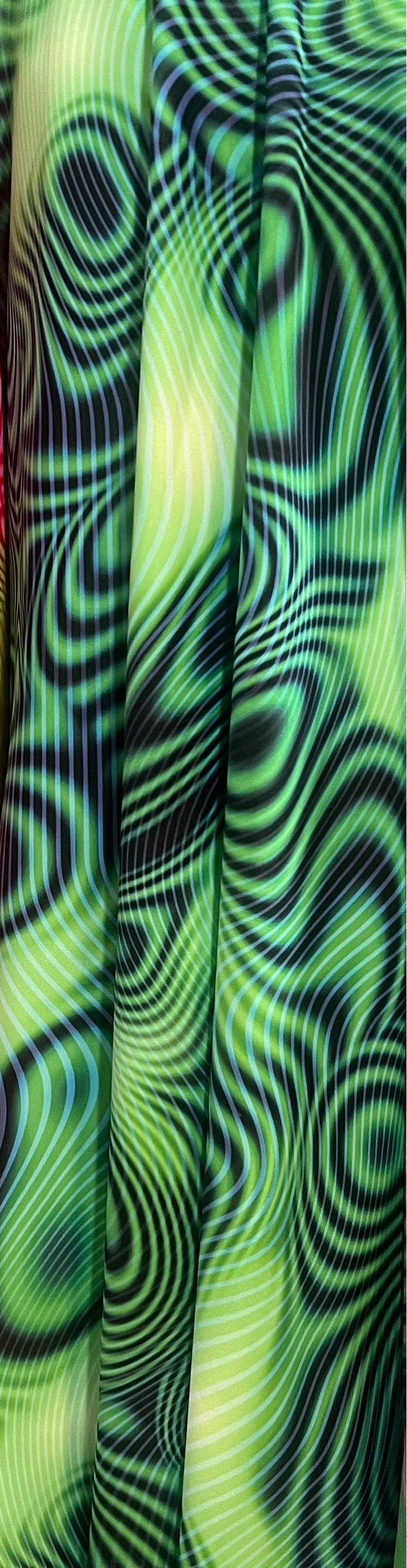 New swirl pattern design print on the best quality of nylon spandex 4-way stretch 58/60”Sold by the YD.Ships worldwide from Los Angeles CA.