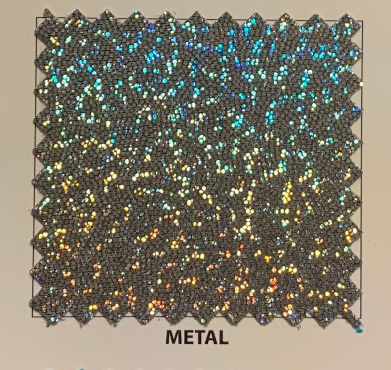 Mystique nylon spandex w/hologram foggy foil 4way stretch 58/60”sold by the YD. ships worldwide from Los Angeles California USA