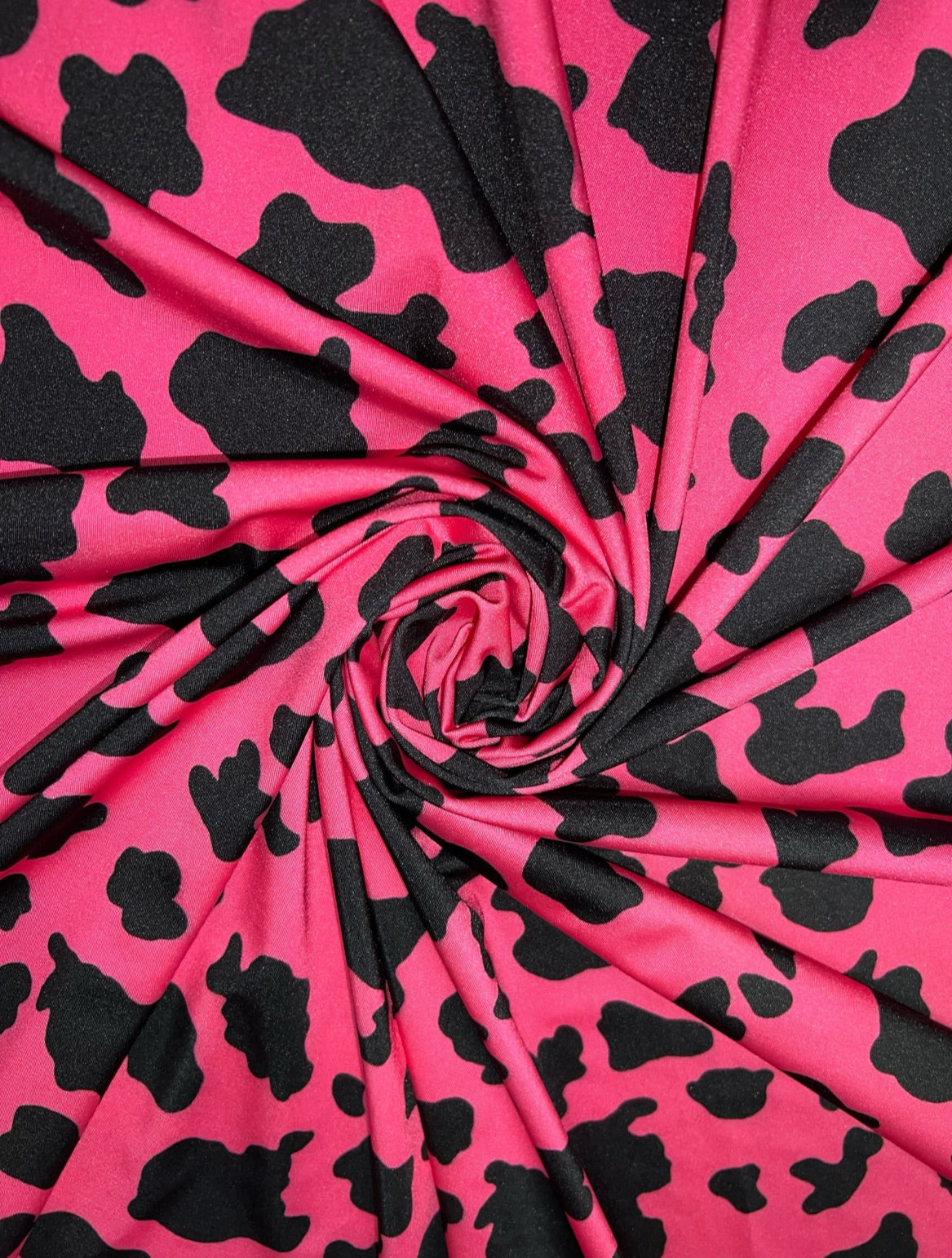 New Cow pattern design print on the best quality of nylon spandex 4-way stretch 58/60”sold by the YD.Ships worldwide from Los Angeles CA.