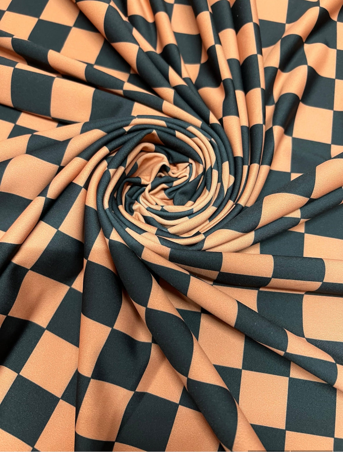 New Checkered pattern design print on the best quality of nylon spandex 4way stretch 58/60”sold by the YD.ships worldwide from Los Angeles
