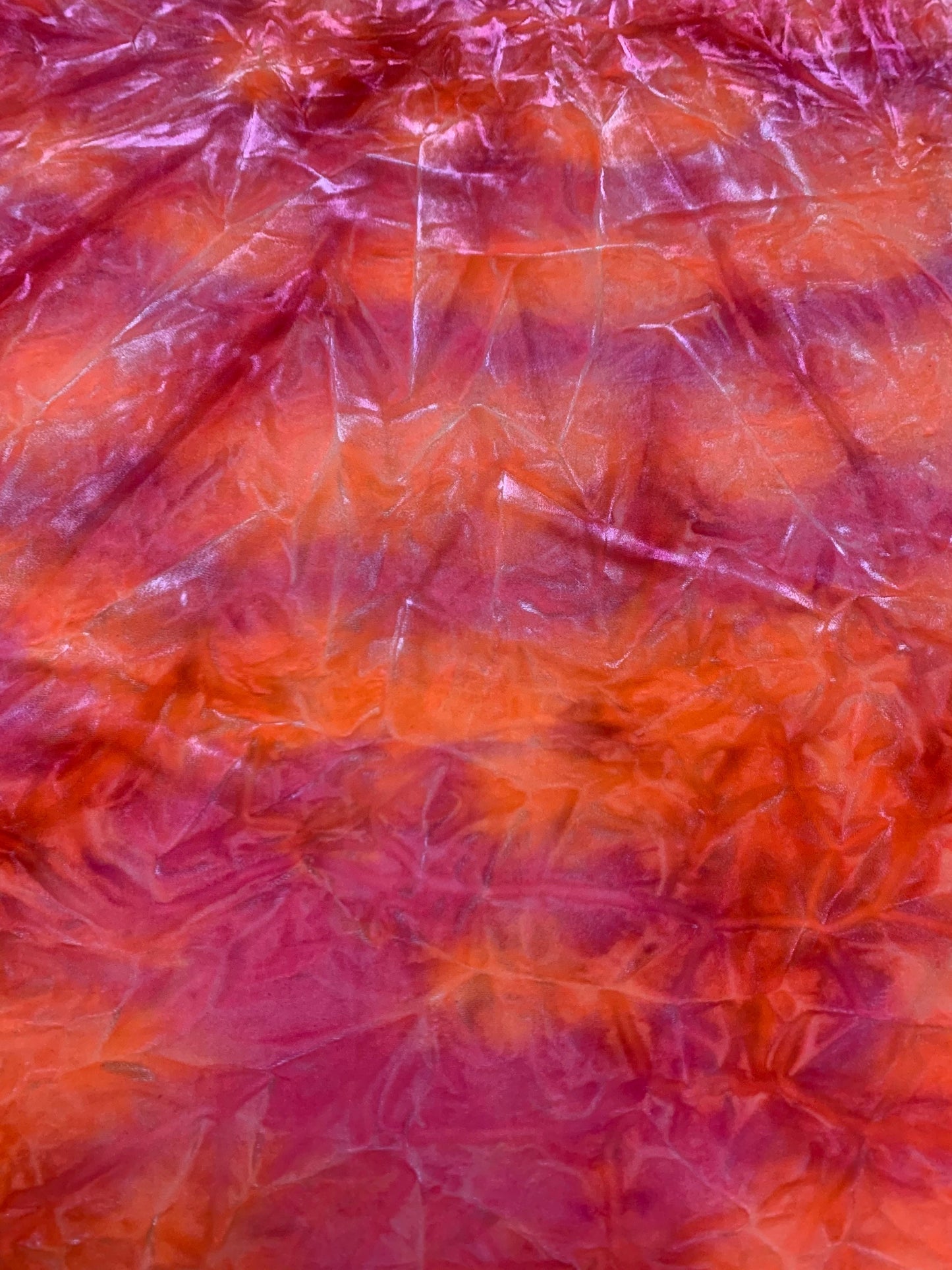 Great tie dye stretch velvet print poly spandex 58/60”sold by the YD. ships Worldwide from Los Angeles California USA