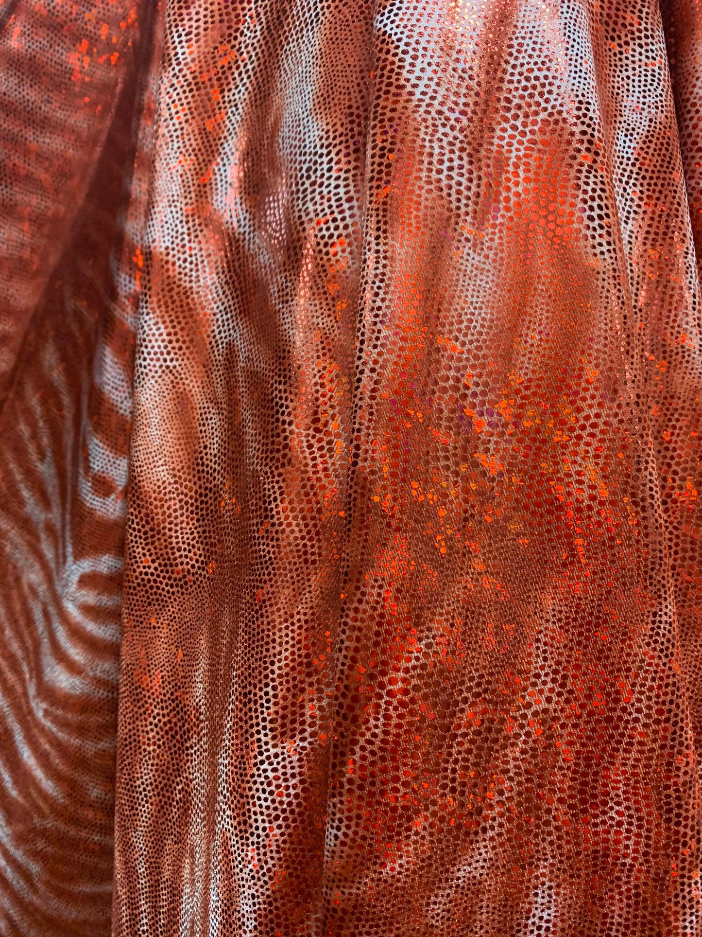 Skin reptile pattern design print on metallic nylon spandex 4-way stretch 58/60”sold by the YD.ships worldwide from Los Angeles