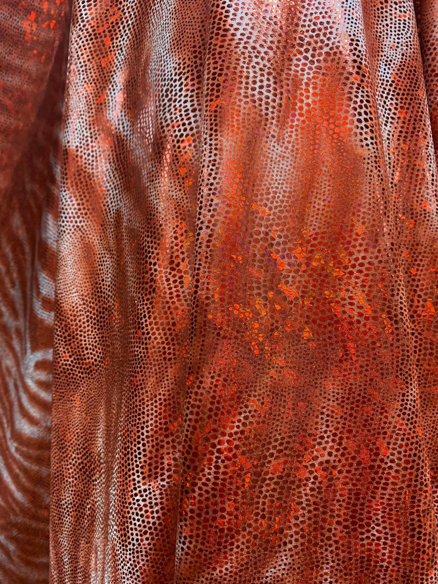 Skin reptile pattern design print on metallic nylon spandex 4-way stretch 58/60”sold by the YD.ships worldwide from Los Angeles