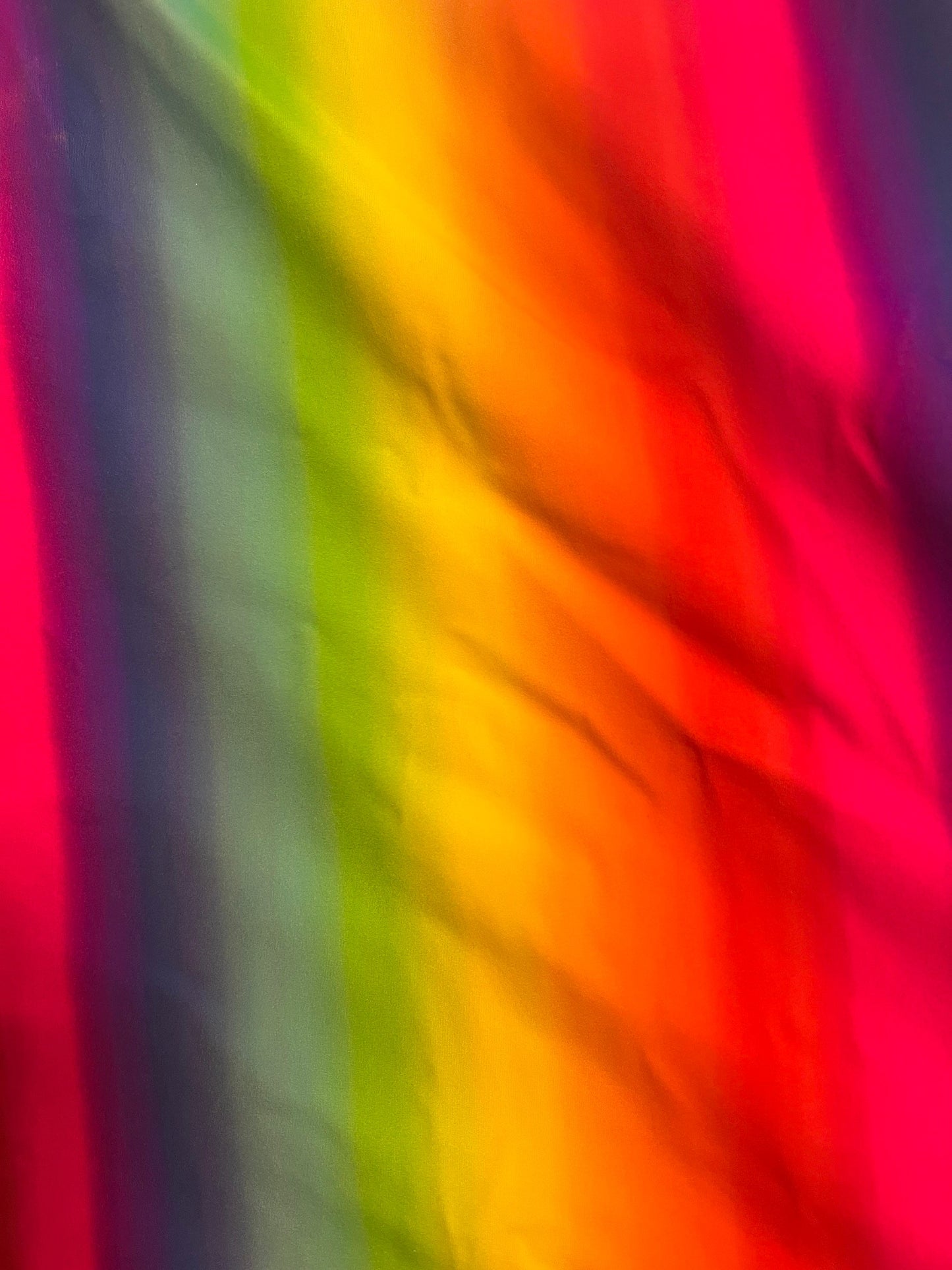 New Rainbow neon colors design print on the best quality of nylon spandex 4-stretch 58/60”sold by the YD. Ships worldwide from LA CA.