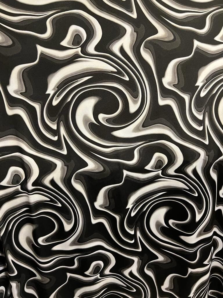 New lava abstract design print on the best quality of nylon spandex 58/60”sold by the YD.ships worldwide from Los Angeles California USA