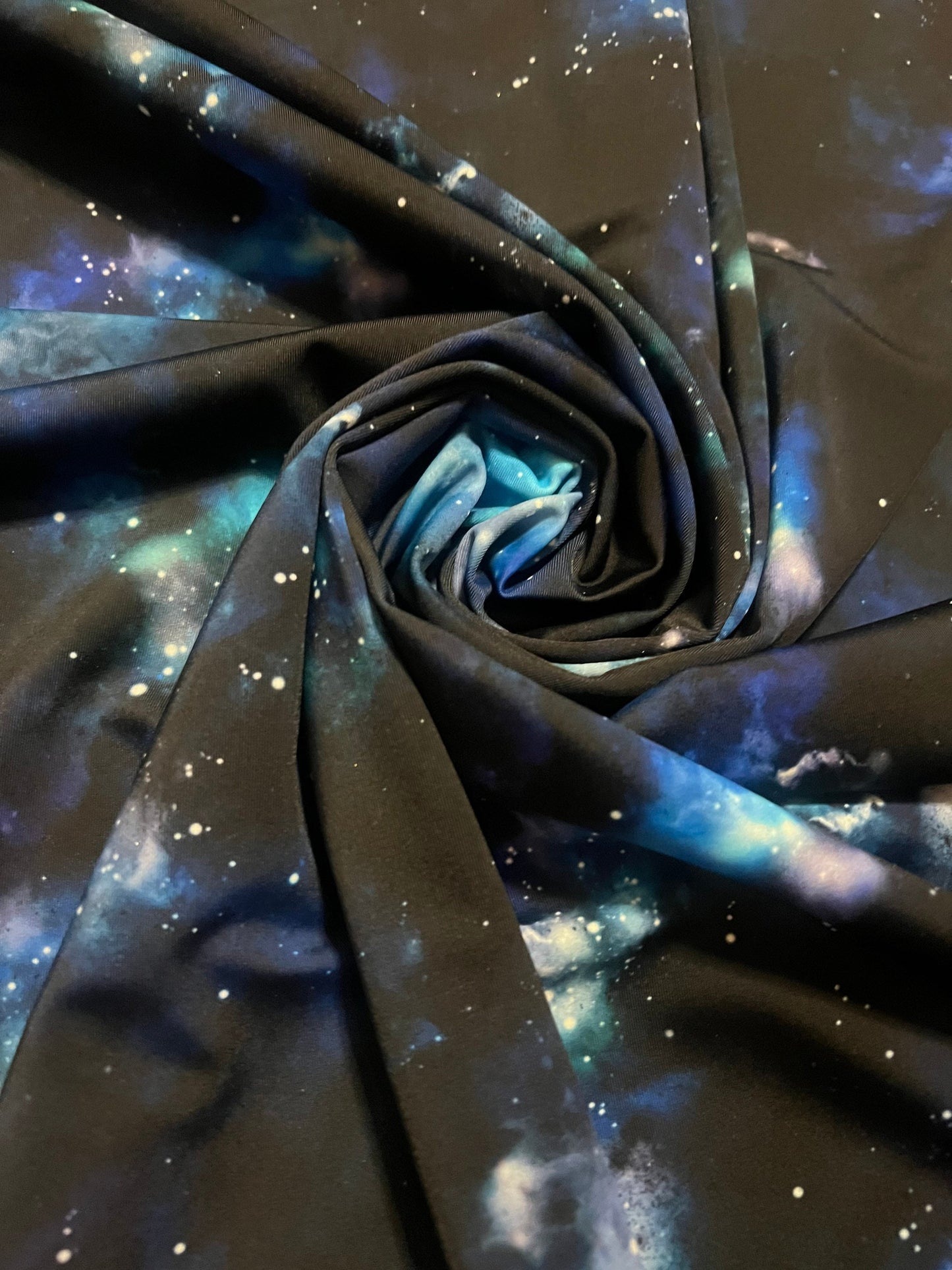 New space galaxy design print on the best quality of nylon spandex58/60”sold by the YD.Ships worldwide from Los Angeles California USA