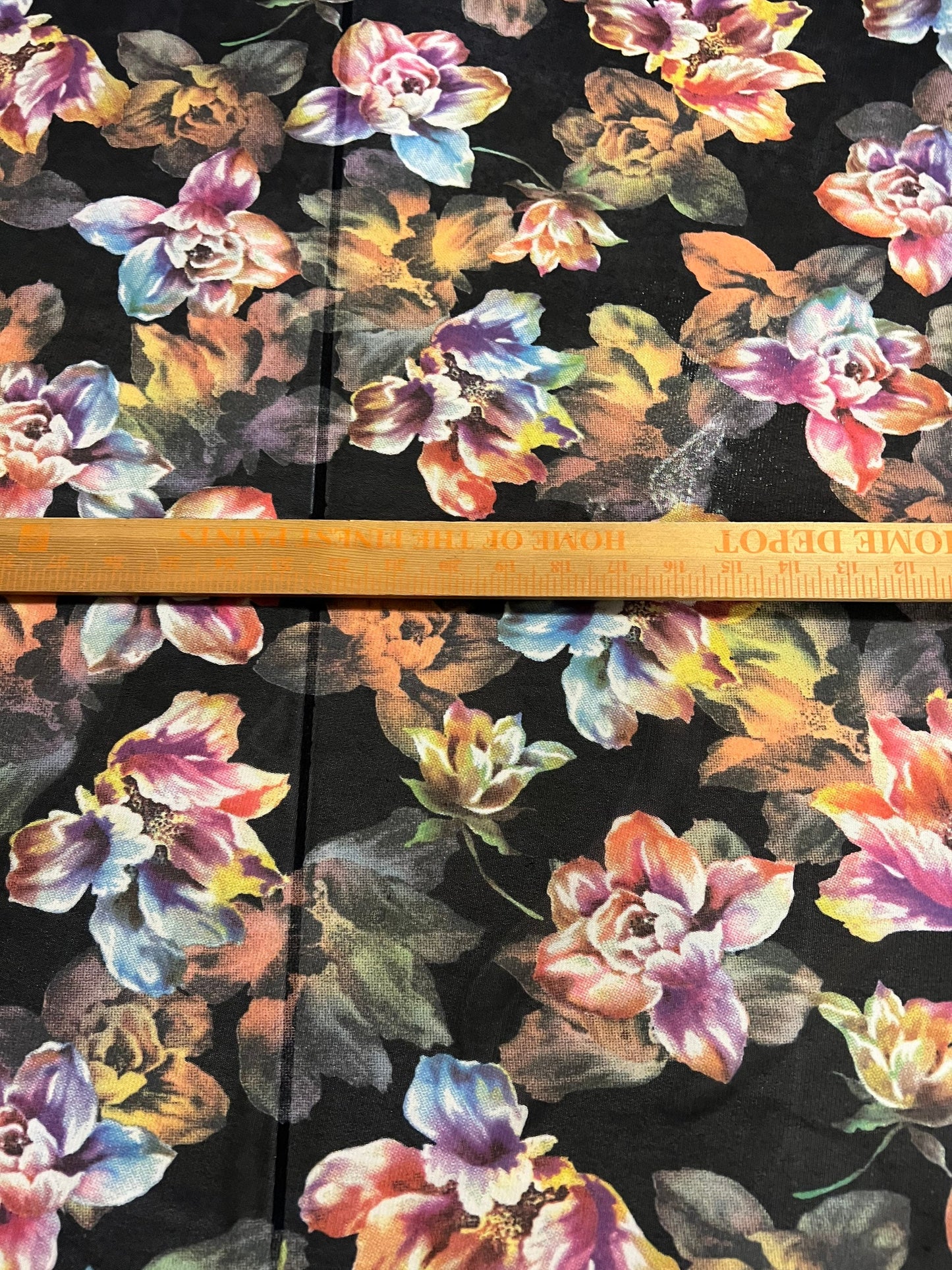 Victoria flowers design print on the best quality of power mesh4-way stretch 58/60” sold by the YD.Ships worldwide from Los Angeles CA.