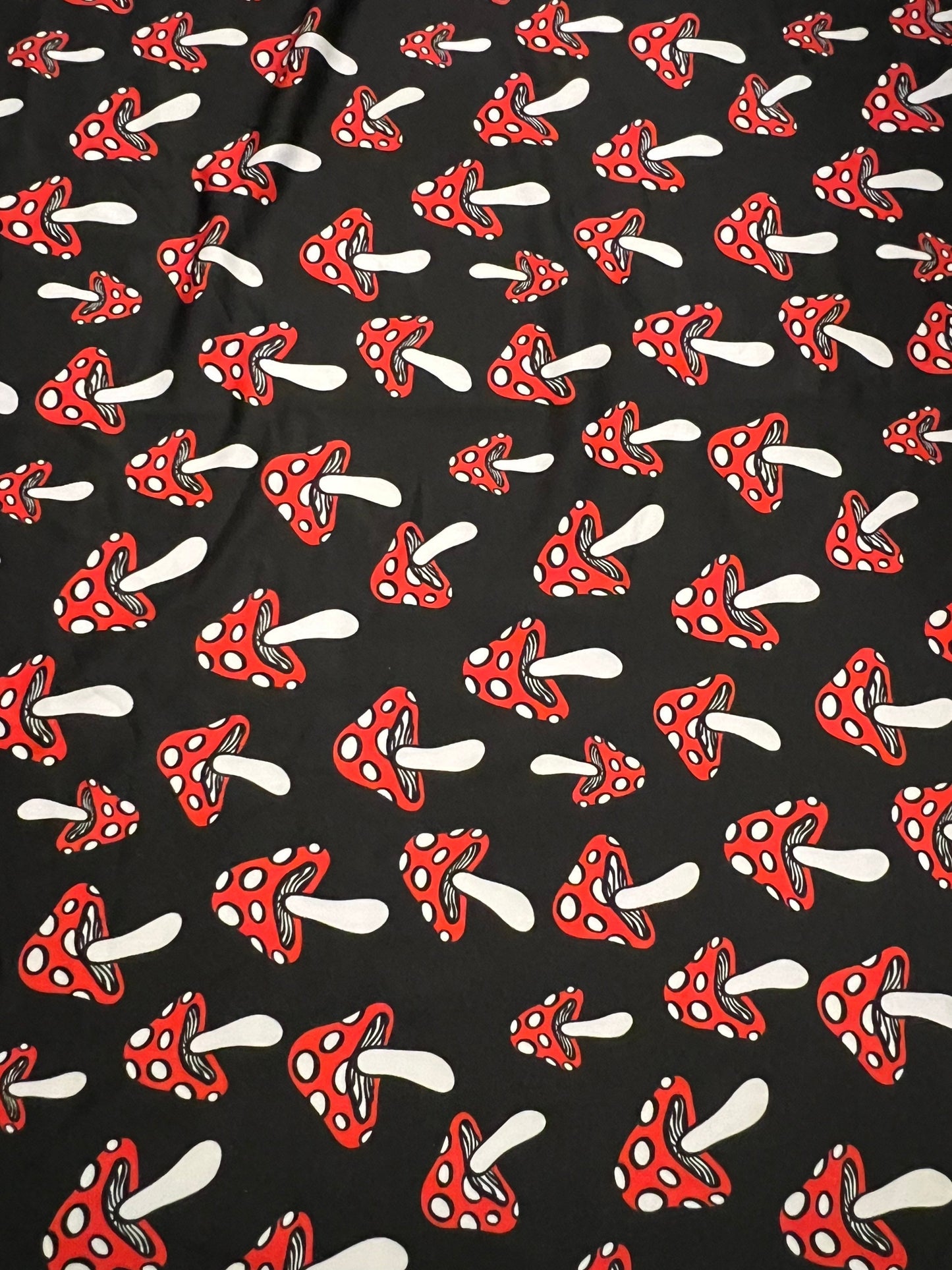 Mushrooms pattern design print on the best quality of nylon spandex 4-stretch 58/60”Sold by the YD.Ships worldwide from Los Angeles CA.