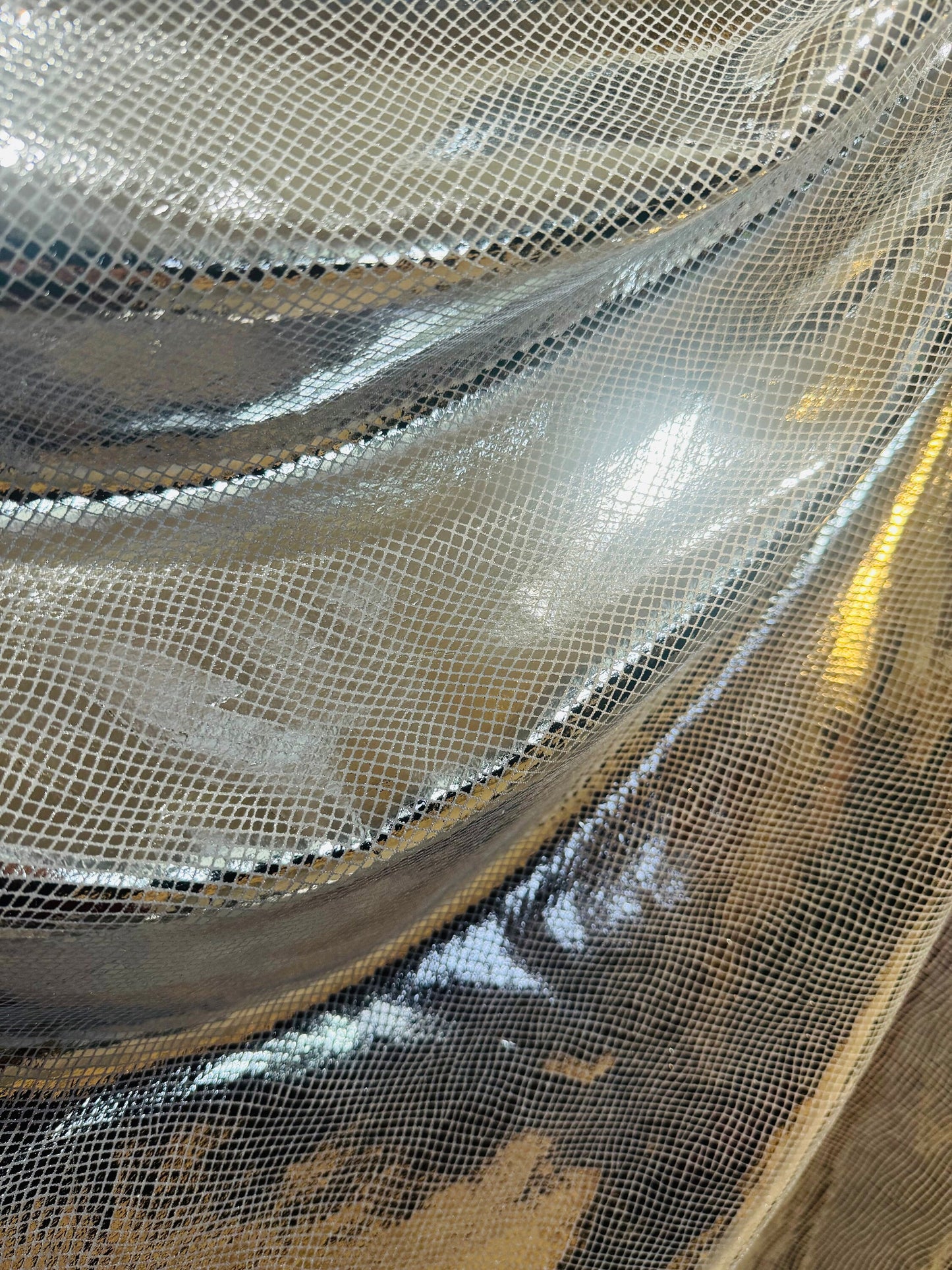 New Reptile Scales design print on metallic stretch velvet poly spandex 4way stretch 58/60” by the YD.Ships worldwide from Los Angeles CA.