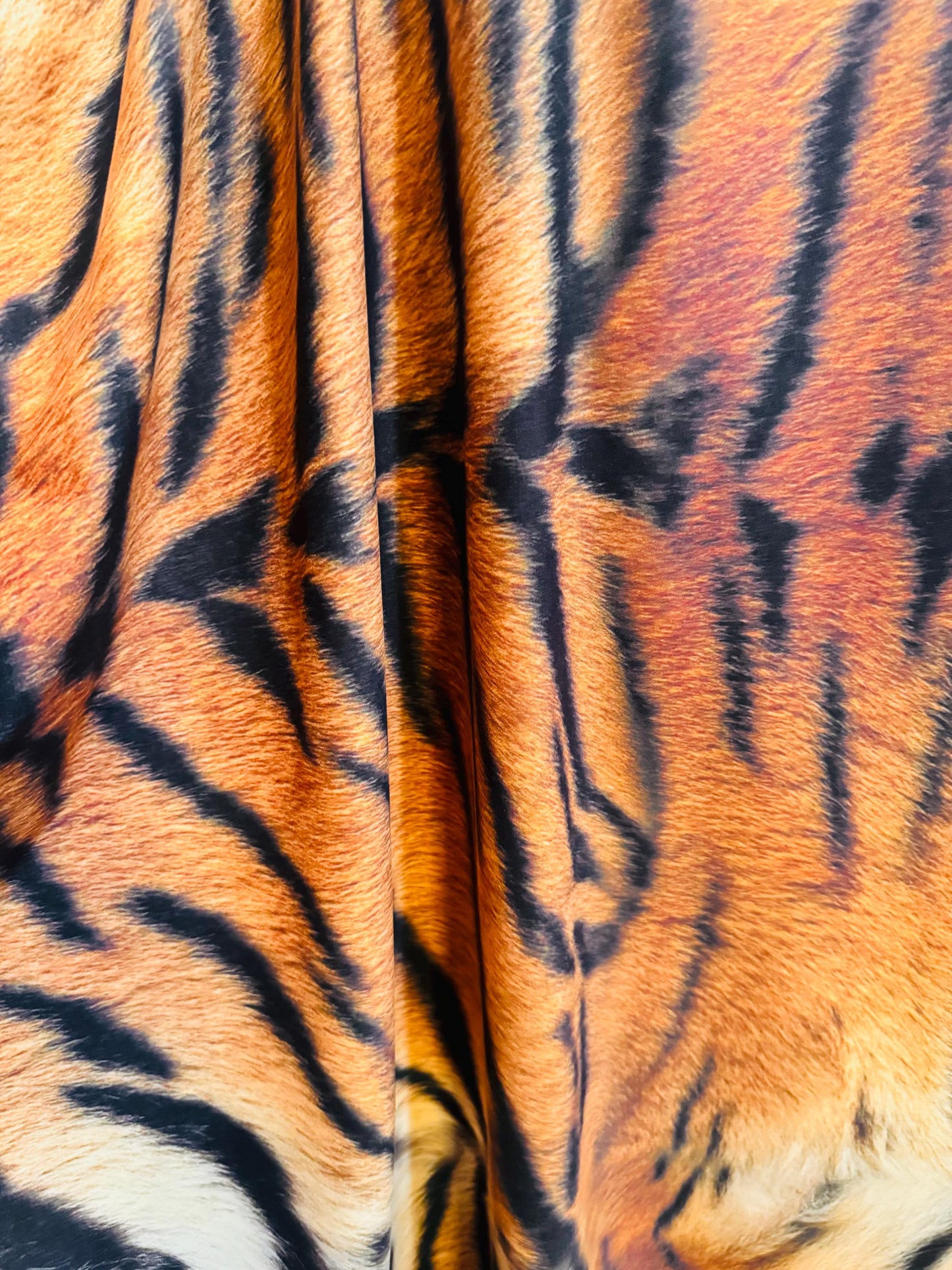 New Exotic tiger design print on the best quality of nylon spandex 4way stretch 58/60” Sold by the YD.Ships worldwide from LA