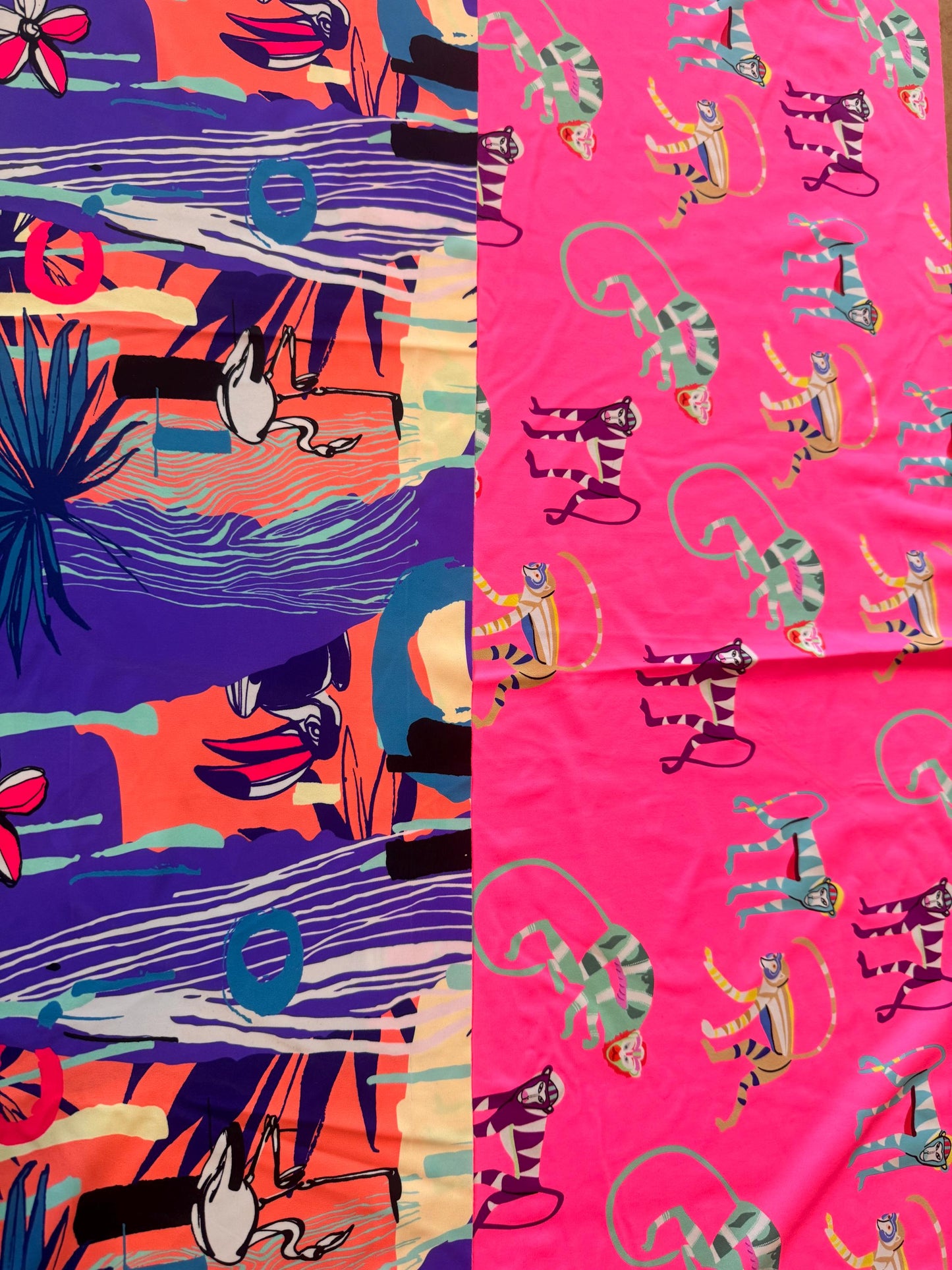 New Exotic animals print on the best quality nylon spandex4-way stretch 58/60”sold by the YD. ships Worldwide from Los Angeles California US