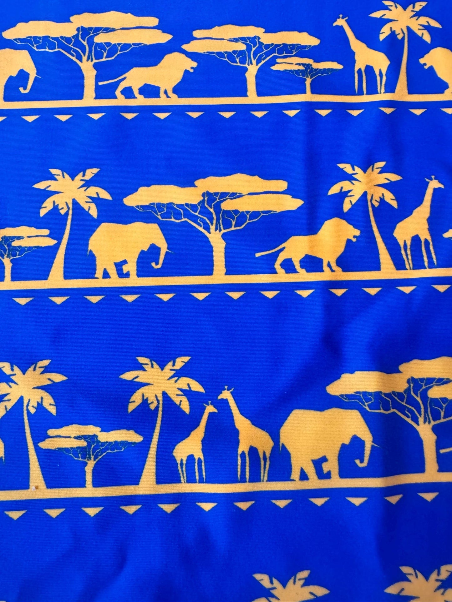 New African safari design on the best quality nylon spandex4-way stretch 58/60”sold by the YD. ships Worldwide from Los Angeles CA