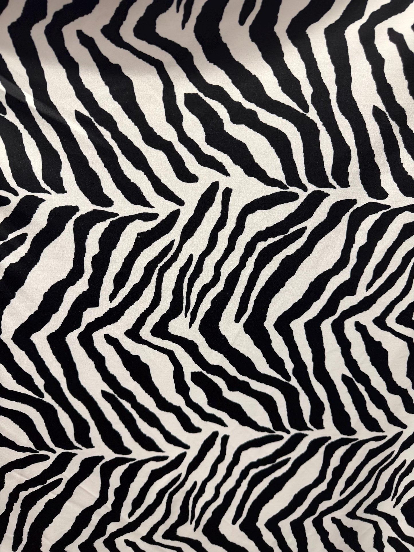 New Zebra pattern design print on the best quality of nylon spandex 4-way stretch 58/60”sold by the YD.ships worldwide from Los Angeles CA