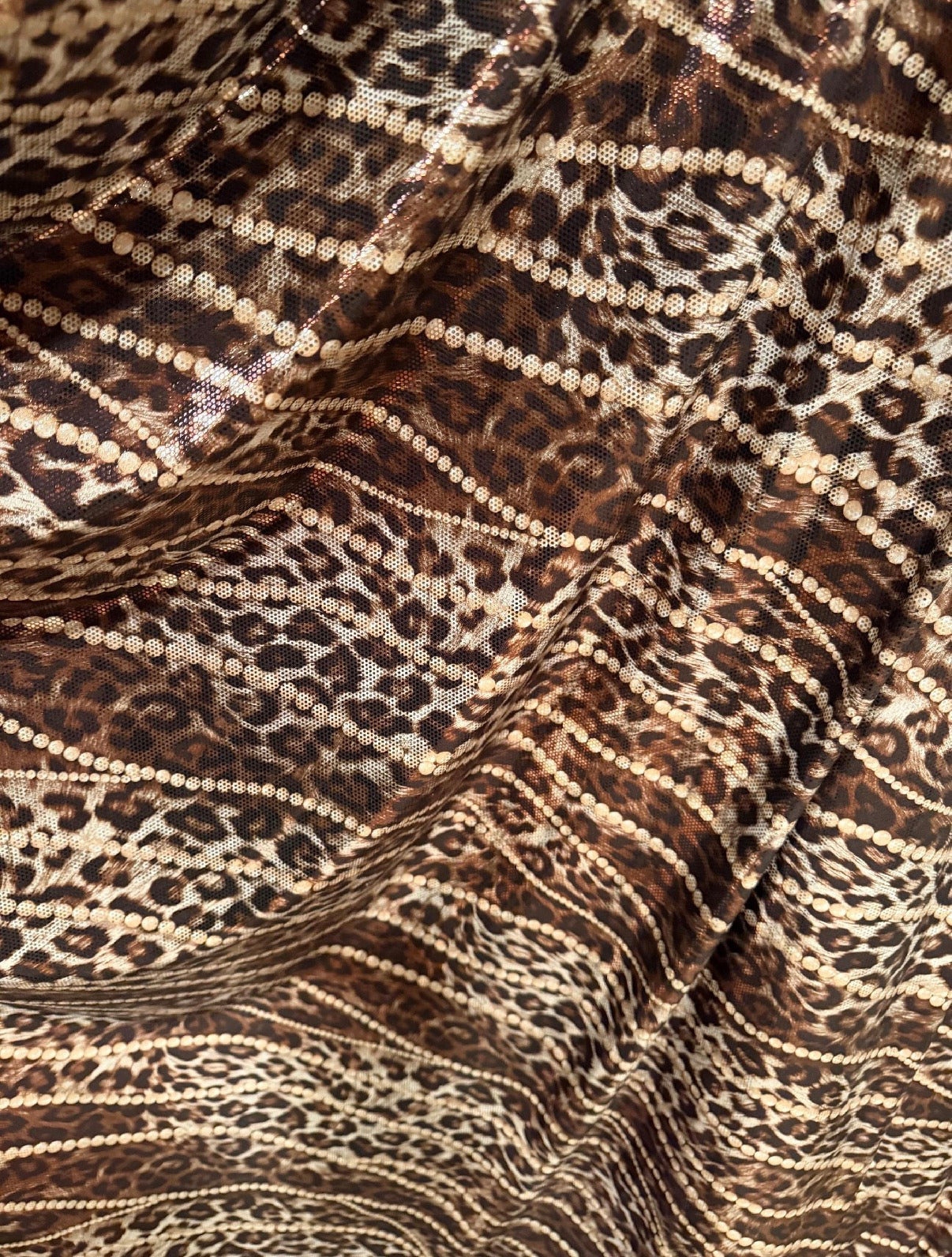 Poly spandex metallic