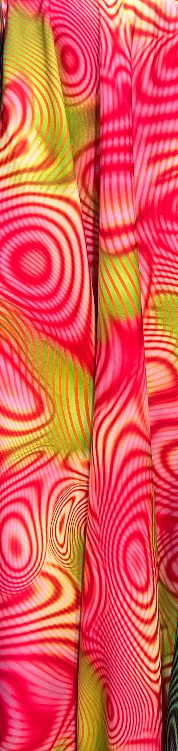 New swirl pattern design print on the best quality of nylon spandex 4-way stretch 58/60”Sold by the YD.Ships worldwide from Los Angeles CA.