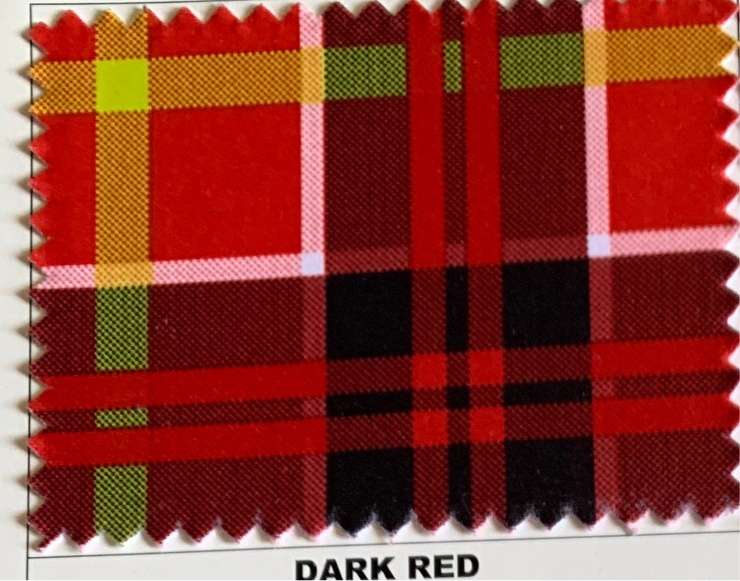 Plaid tartan design print on the best quality nylon spandex 4- way stretch 58/60”solid by the YD. ships Worldwide from Los Angeles ca USA.