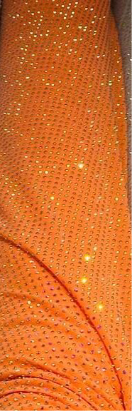 Luxury Power Mesh with iridescent Rhinestones rhinestone embroidered on the best quality of nylon spandex mesh 4-way stretch 58/60”