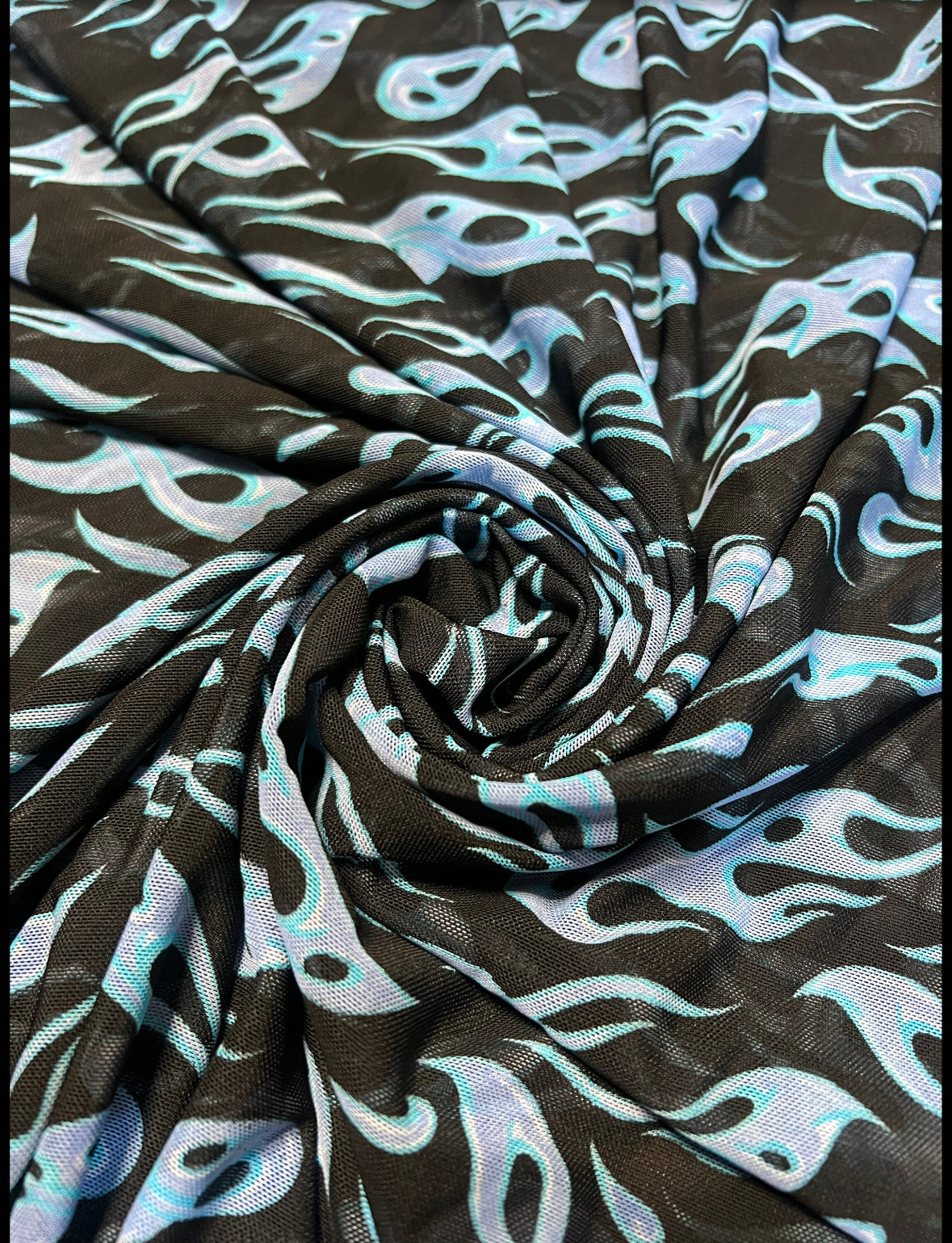 Abstract Flames  pattern design print on the best quality of power mesh 4way stretch 58/60”Sold by the YD.Ships worldwide from Los Angeles