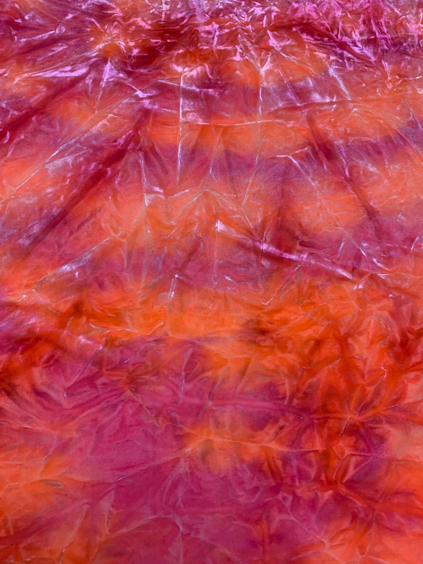Great tie dye stretch velvet print poly spandex 58/60”sold by the YD. ships Worldwide from Los Angeles California USA