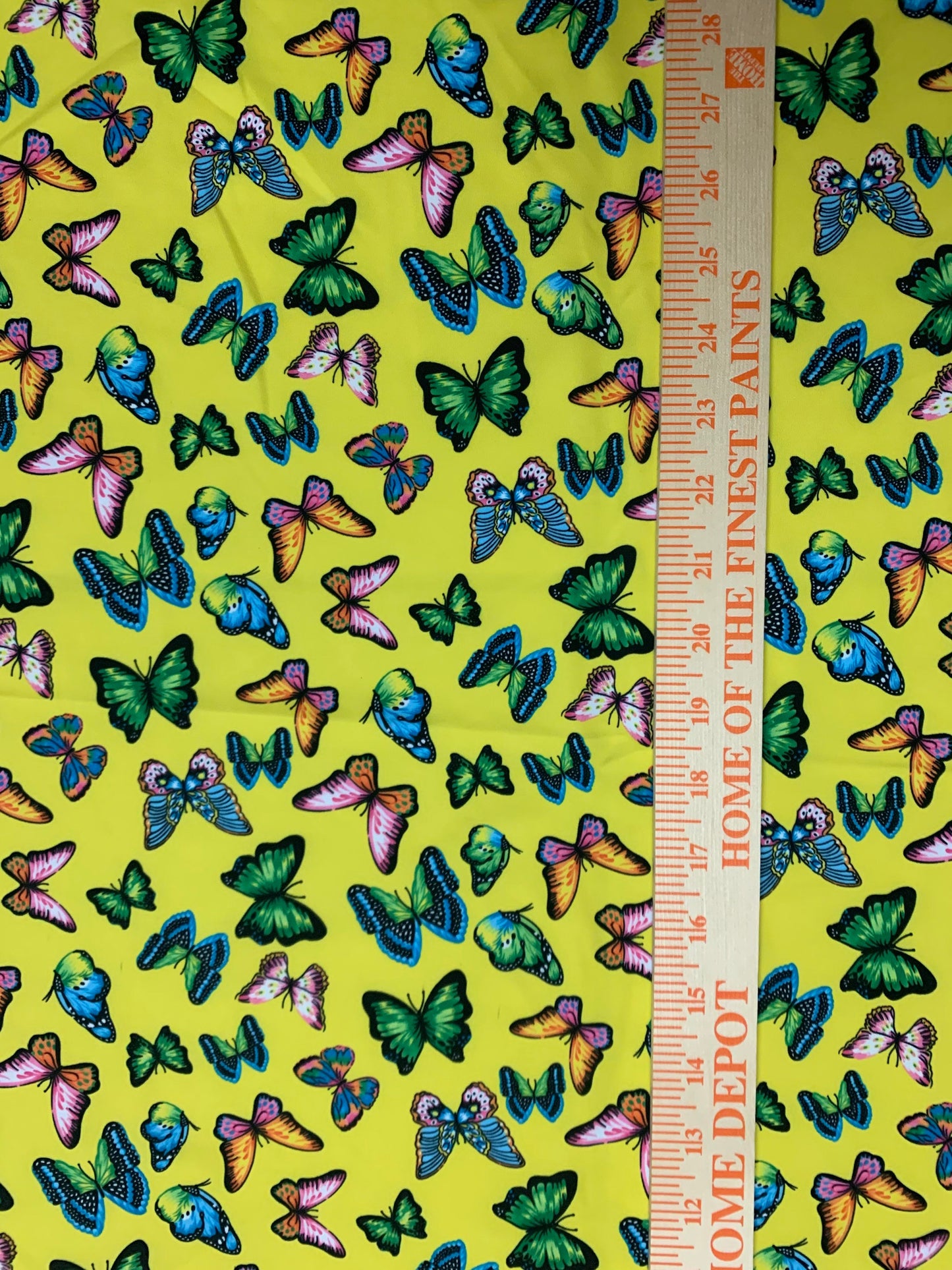 Wild summer butterfly design print on nylon spandex 4-way stretch 58/60”sold by the YD.ships worldwide from Los Ángeles California USA.