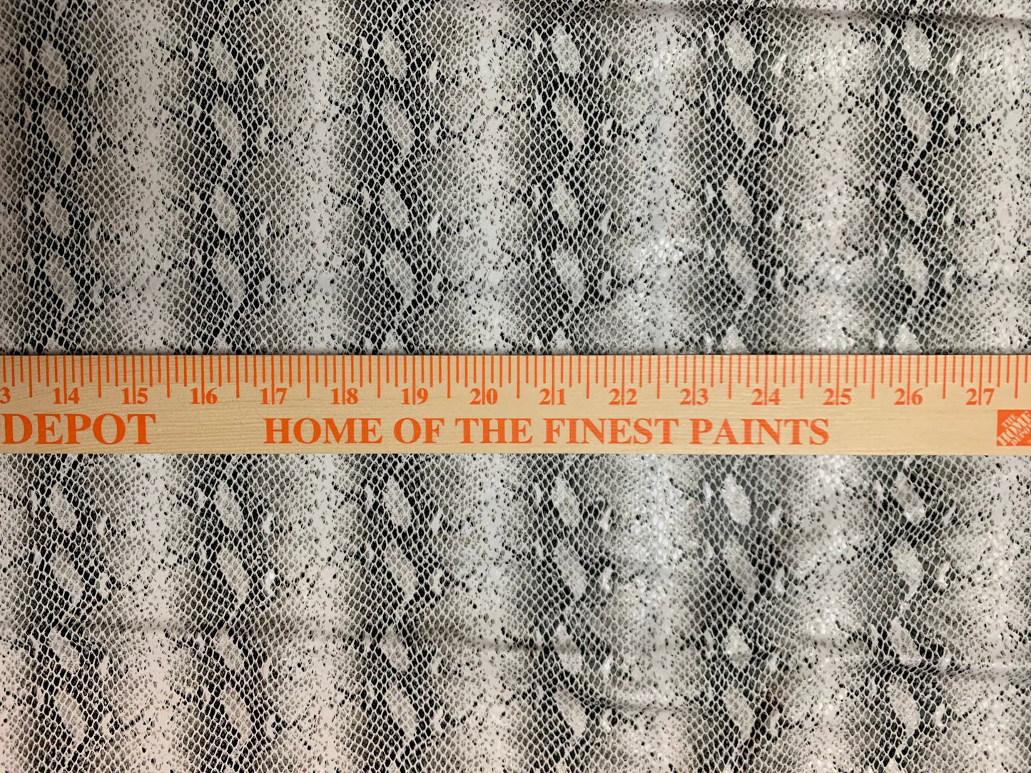 Skin snake pattern design print on the best quality nylon spandex with clear foil 4-way stretch 58/60”sold by the YD.ships worldwide from Los Angeles CA USA
