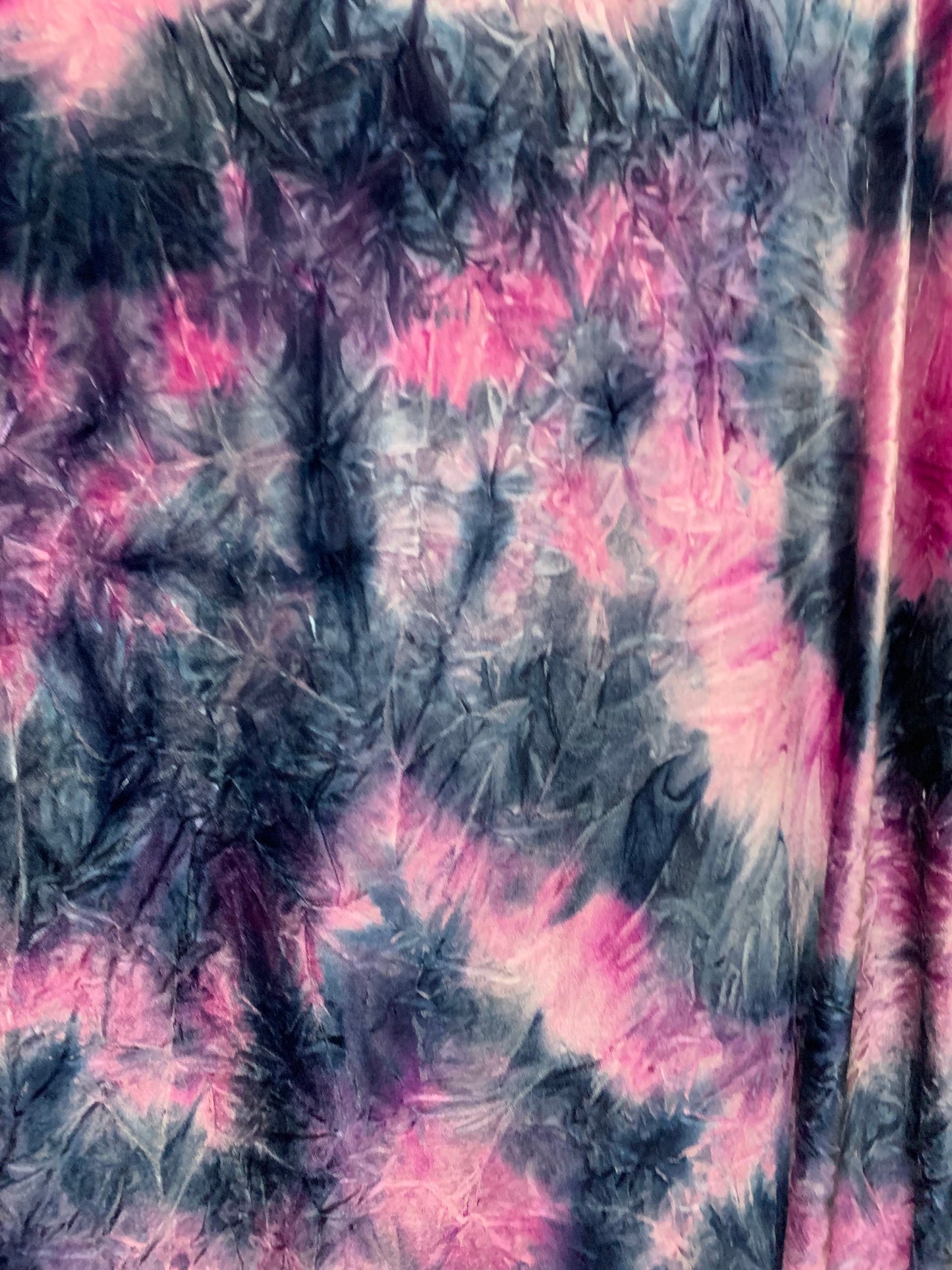 Pretty tie dye stretch velvet heavy quality 4-way stretch 58/60”sold by the YD. ships worldwide from Los Angeles California USA