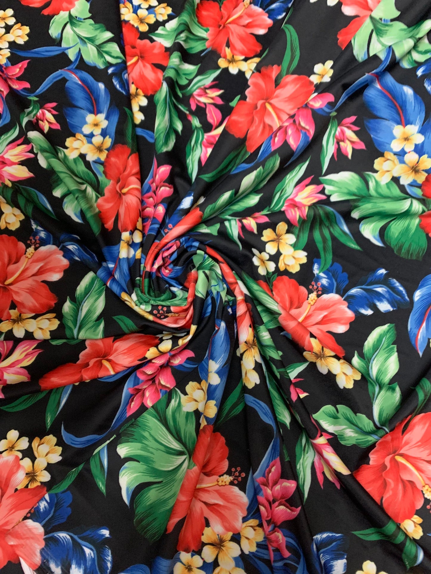 Multicolor orchids design print on the best quality of nylon spandex 4-stretch 58/60”sold by the YD. ships worldwide from Los Angeles CA USA