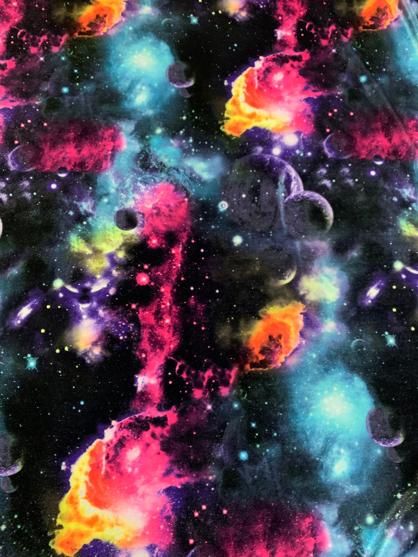 Amazing galaxy design print on stretch velvet 420 grams 4-stretch 58/60”sold by the YD.ships worldwide from Los Angeles California USA