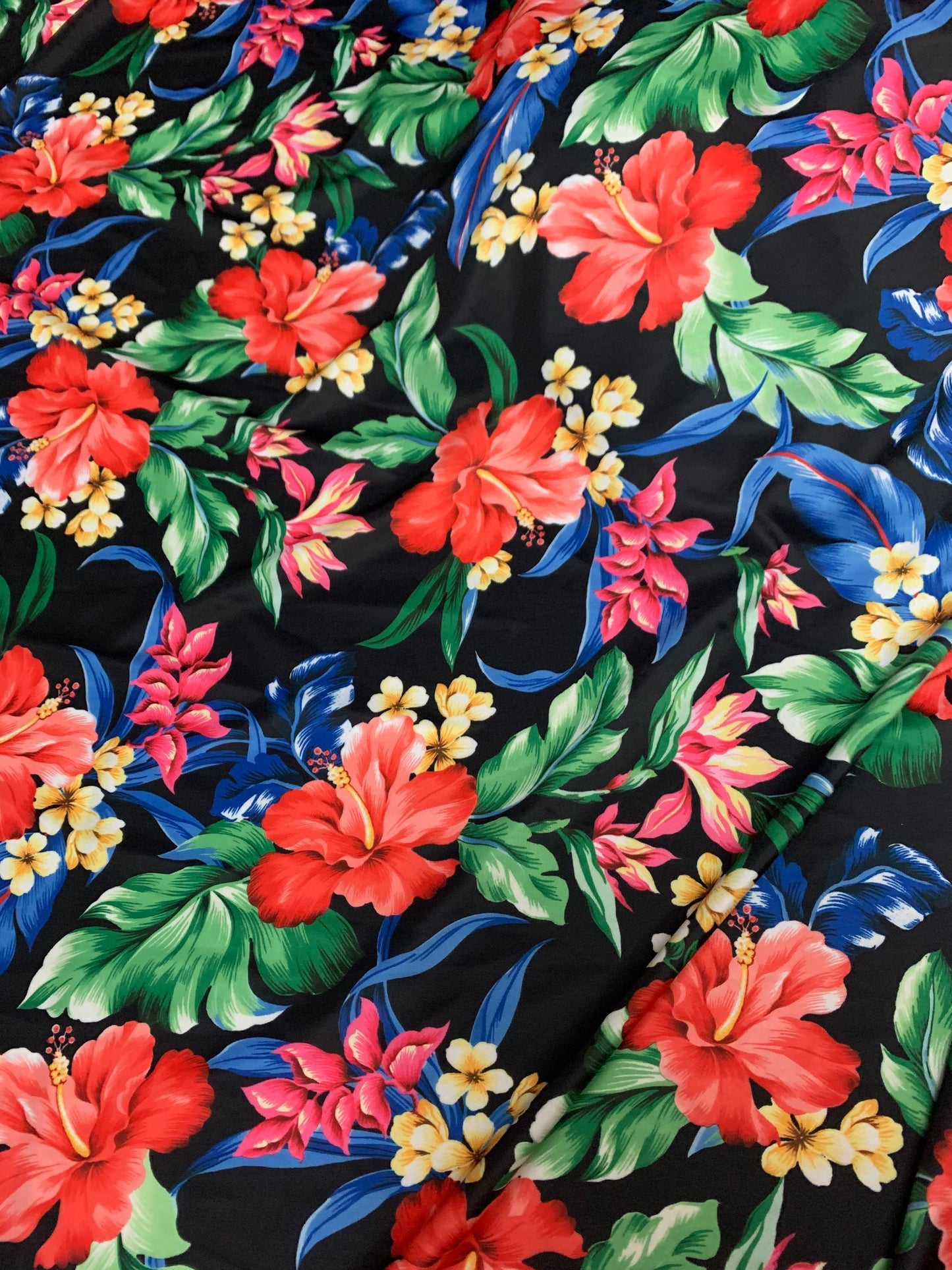 Multicolor orchids design print on the best quality of nylon spandex 4-stretch 58/60”sold by the YD. ships worldwide from Los Angeles CA USA