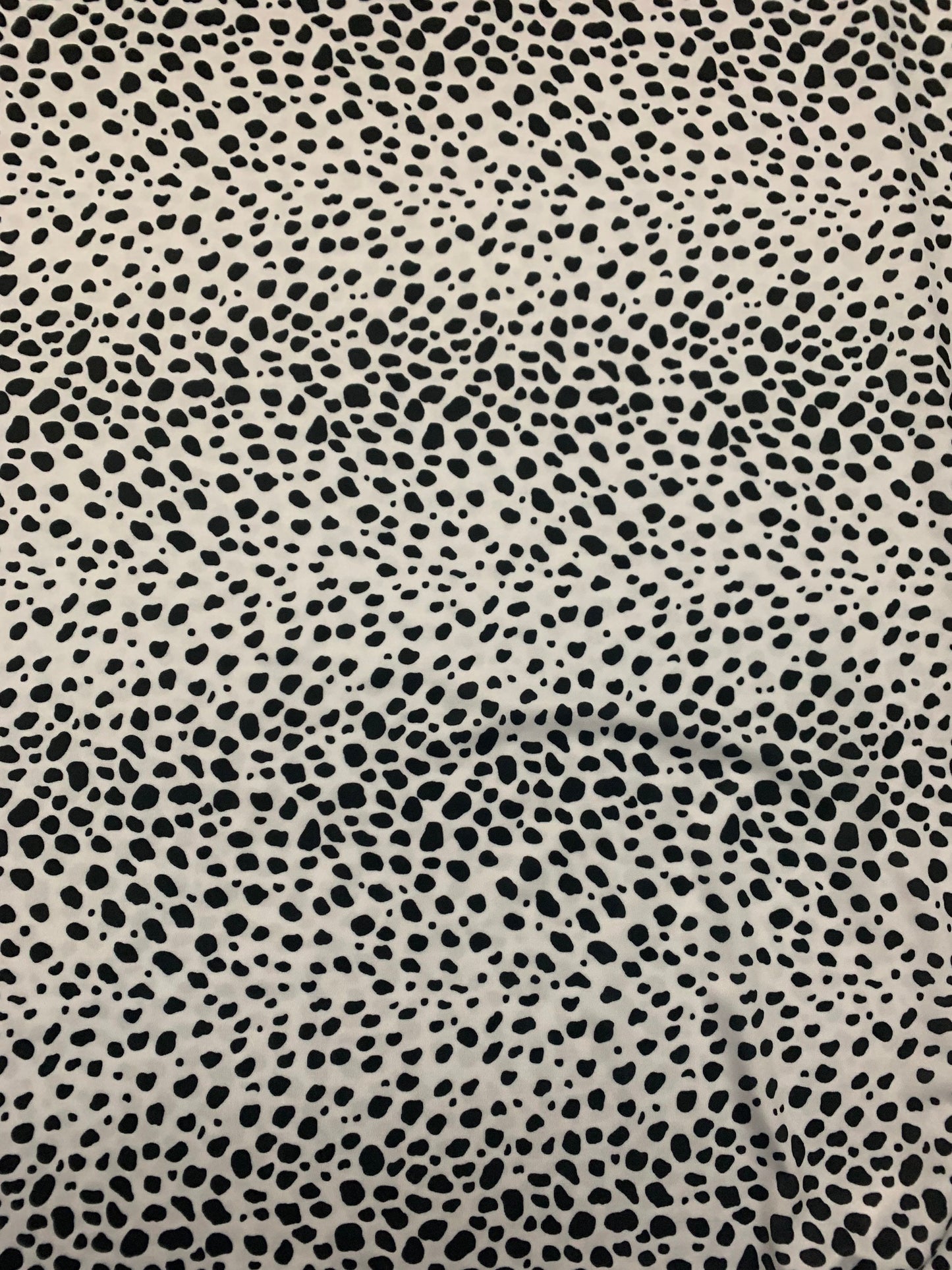 Pretty Dalmatian design print on the best quality of nylon spandex 4-way stretch 58/60”sold by the YD.ships worldwide from Los Angeles CA.