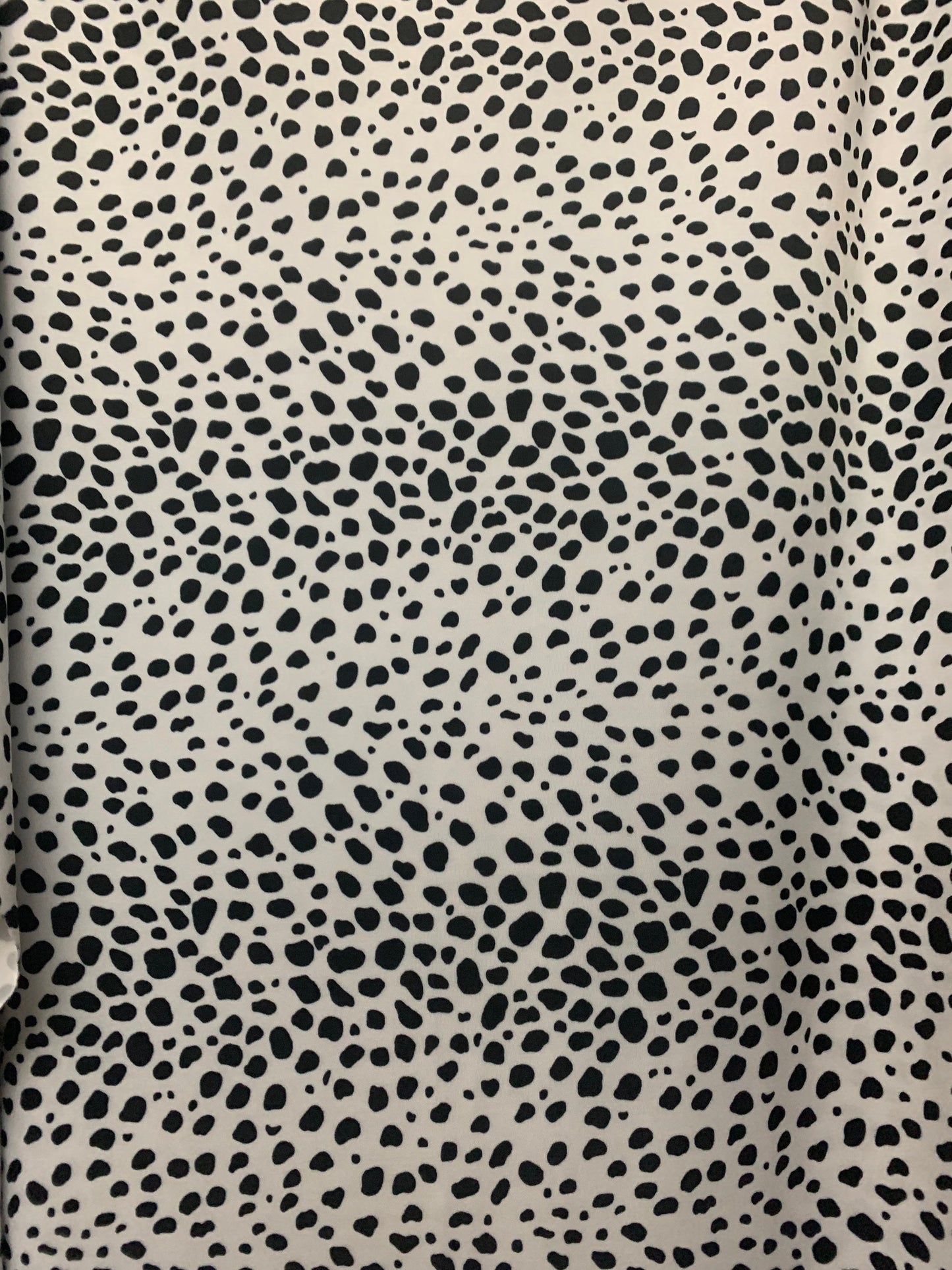 Pretty Dalmatian design print on the best quality of nylon spandex 4-way stretch 58/60”sold by the YD.ships worldwide from Los Angeles CA.