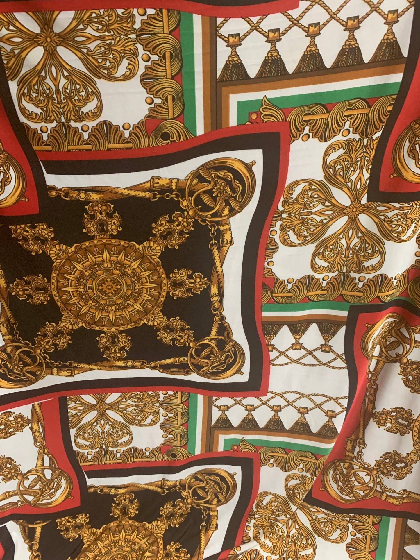Modern fashion design print on the best quality of poly spandex 4-way stretch 58/60. Ships worldwide from Los Angeles California USA.