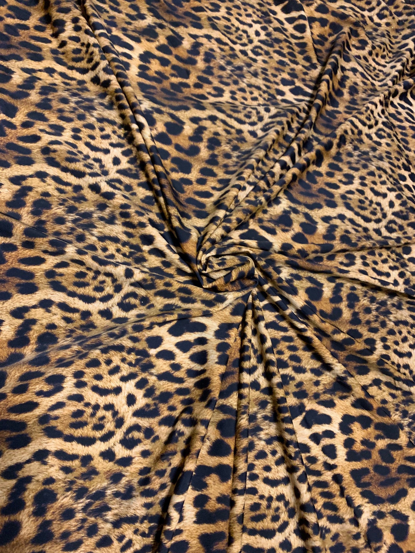 New Leopard design print on the best quality of nylon spandex 4-way stretch 58/60”sold by the YD.ships Worldwide from Los Angeles California