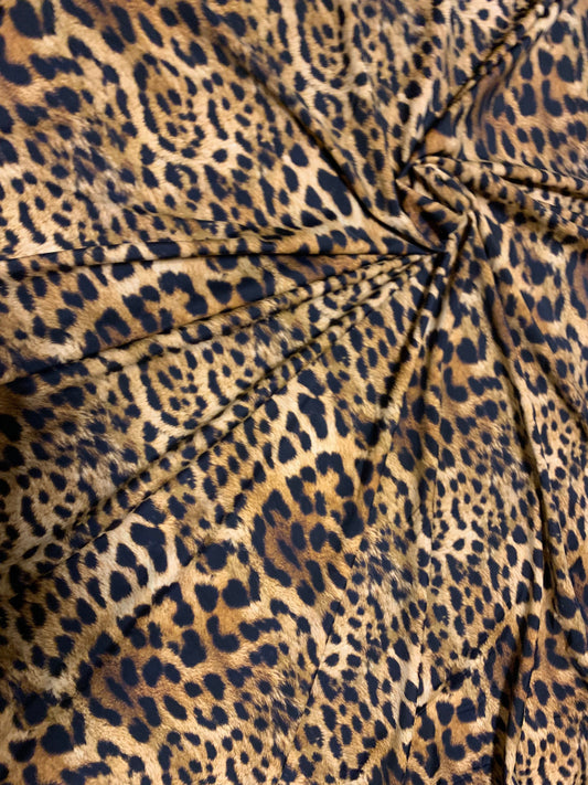 New Leopard design print on the best quality of nylon spandex 4-way stretch 58/60”sold by the YD.ships Worldwide from Los Angeles California