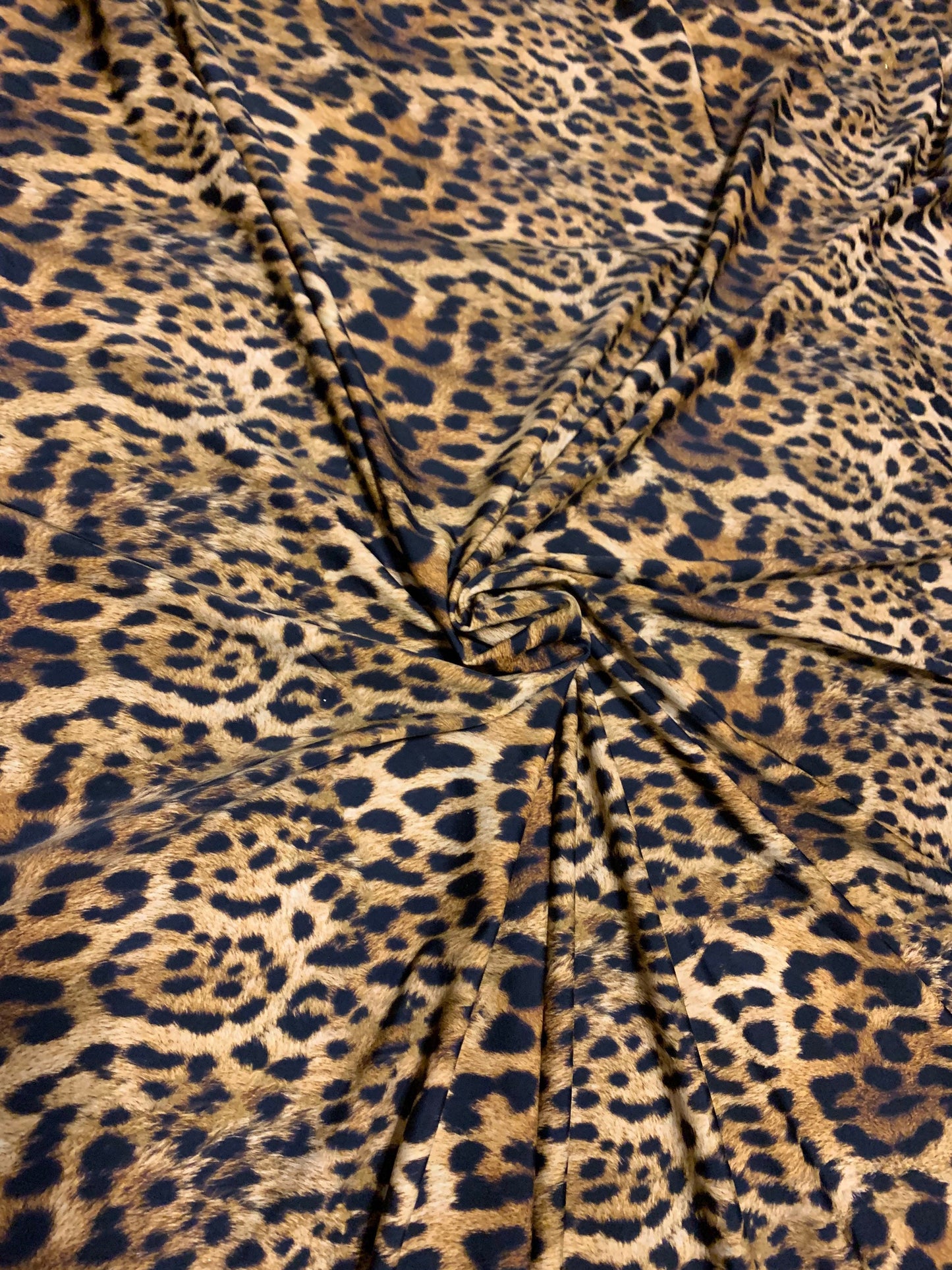 New Leopard design print on the best quality of nylon spandex 4-way stretch 58/60”sold by the YD.ships Worldwide from Los Angeles California