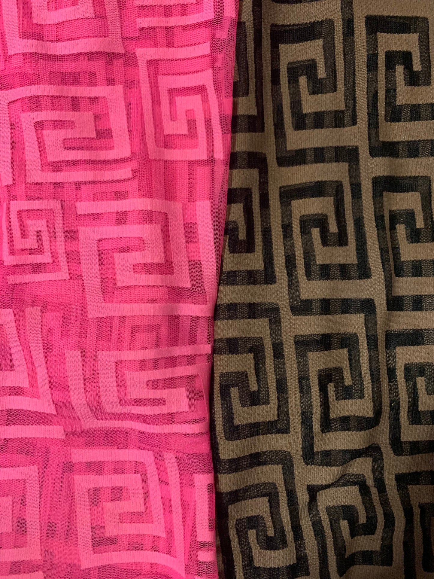 New fashion design print on power mesh 4-stretch 58/60”sold by the YD.ships worldwide from Los Angeles California USA