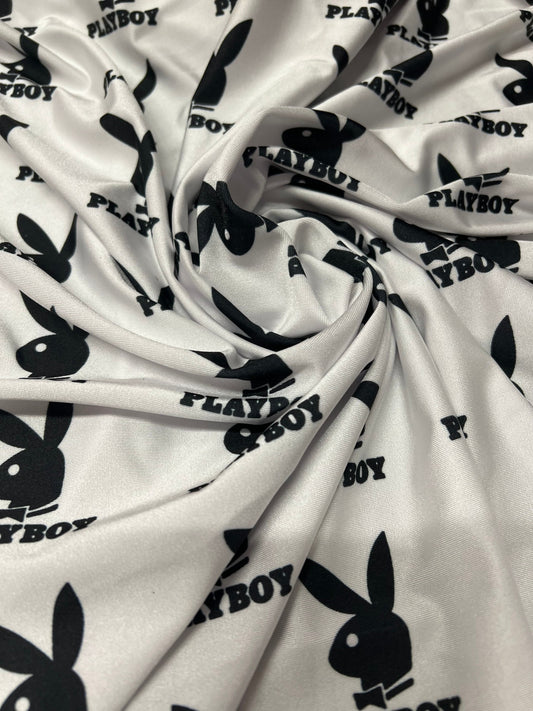 New bunny pattern design print on the best quality of nylon spandex 4-stretch 58/60 sold by the YD. Ships Worldwide from Los California USA