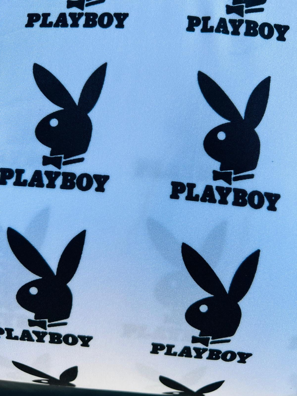 New bunny pattern design print on the best quality of nylon spandex 4-stretch 58/60 sold by the YD. Ships Worldwide from Los California USA