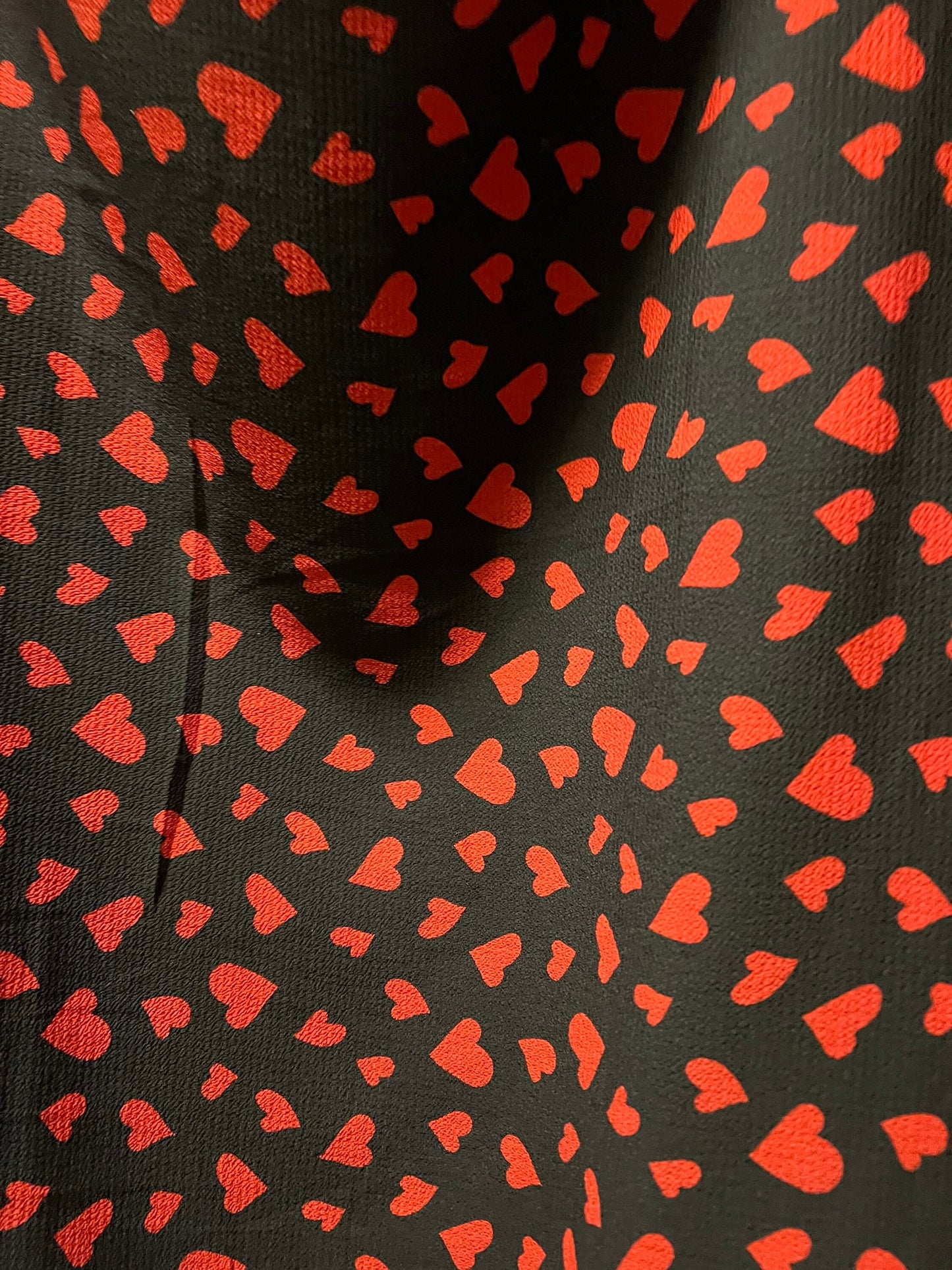 Valentine hearts design print on poly spandex 2-way Stretch 58/60”sold by the YD.Ships Worldwide from Los Angeles California USA.
