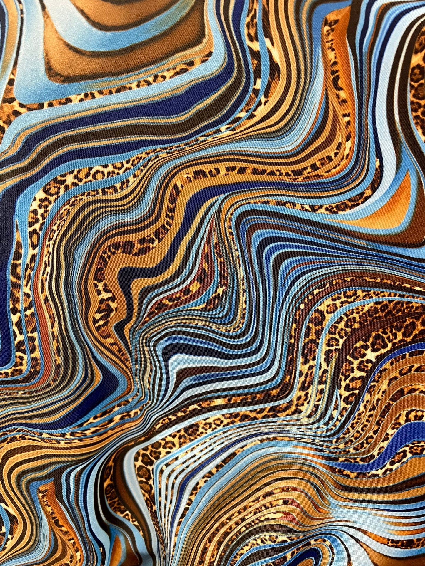 New safari abstract print on the best quality of nylon spandex4-stretch 58/60”sold by the YD.Ships worldwide from Los Angeles California USA