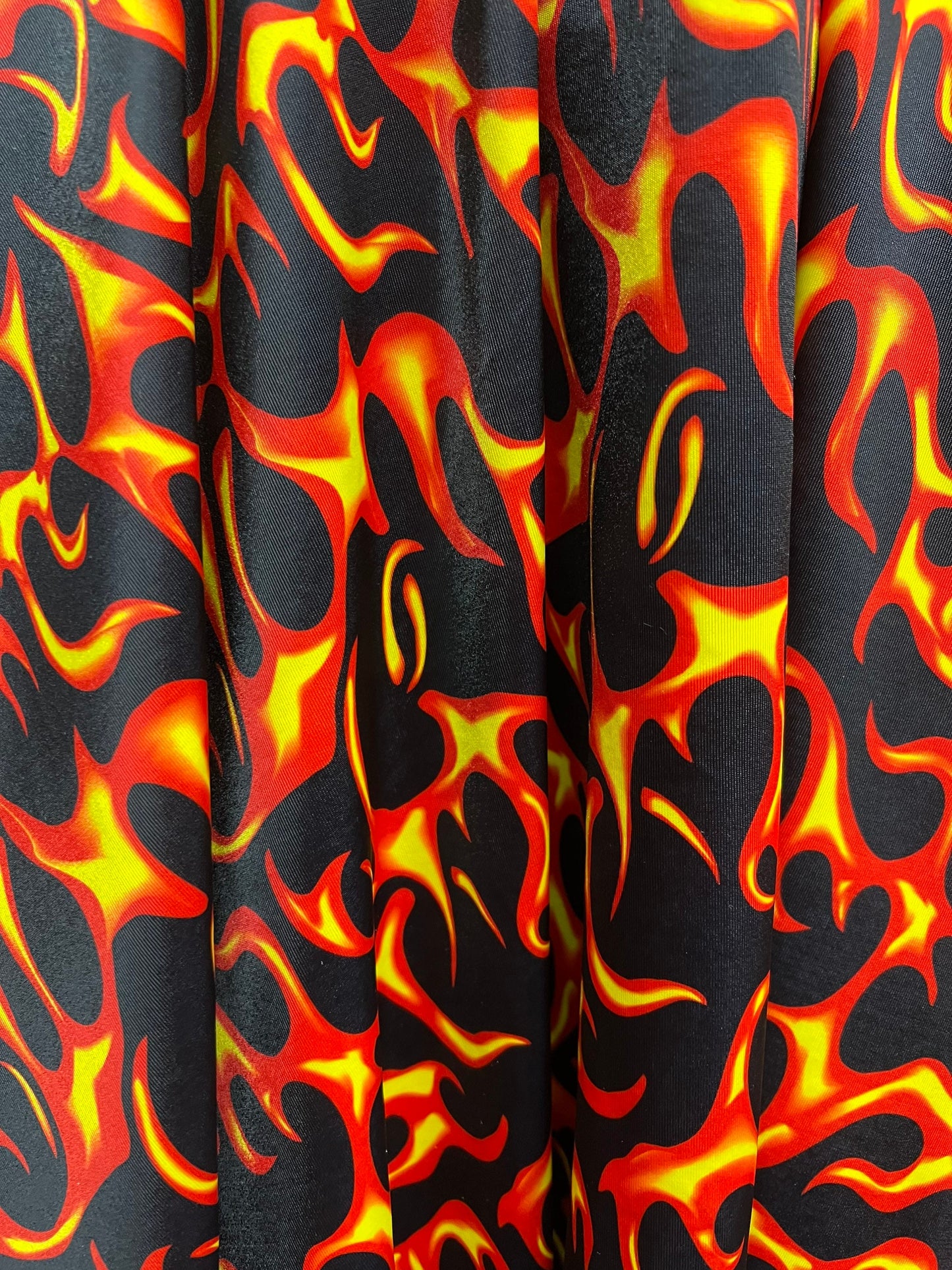 New Flame pattern design print on the best quality of nylon spandex 58/60”Sold by the YD.Ships worldwide from Los Angeles California USA