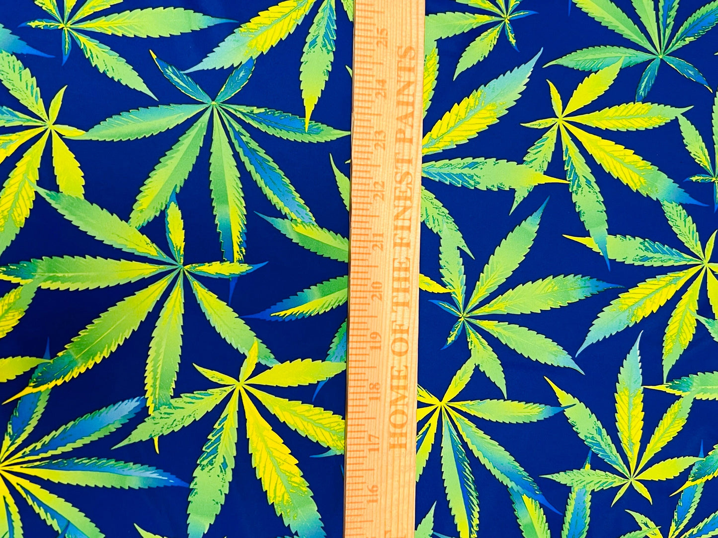 Cannabis Leaf pattern design print on nylon spandex 4-way stretch 58/60”sold by the YD.Ships worldwide from Los Angeles California USA.