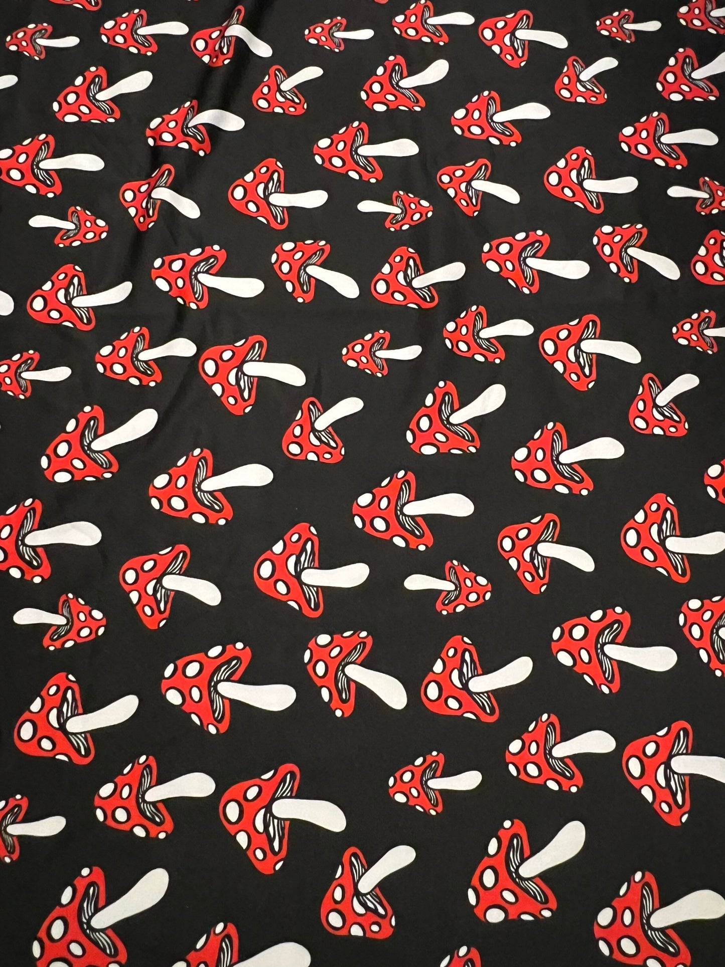 New Mushrooms Pattern design print on the best quality of nylon spandex 4-way stretch 58/60”Sold by the YD. Ships worldwide from Los Angeles