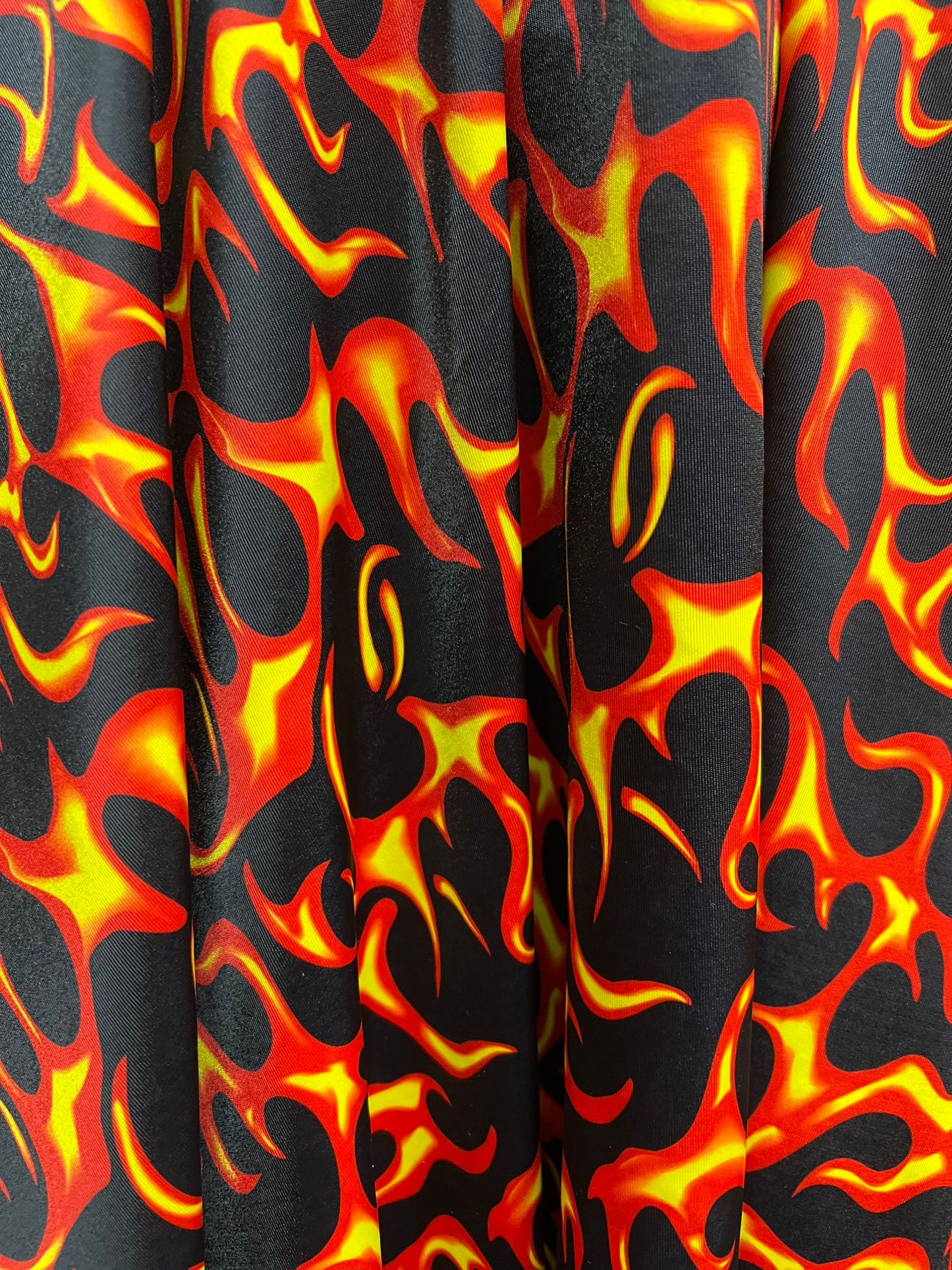 New Flame pattern design print on the best quality of nylon spandex 58/60”Sold by the YD.Ships worldwide from Los Angeles California USA