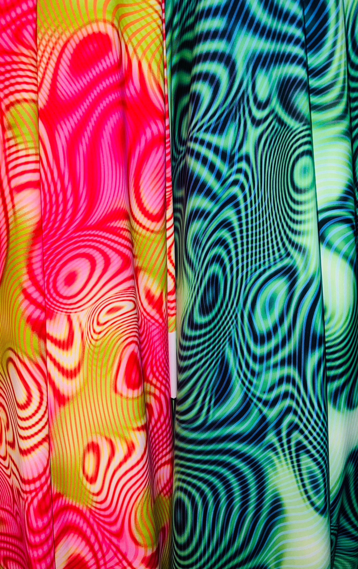 New swirl abstract design print on the best quality of nylon spandex 4-stretch 58/60”Sold by the YD.Ships worldwide from Los Angeles CA.