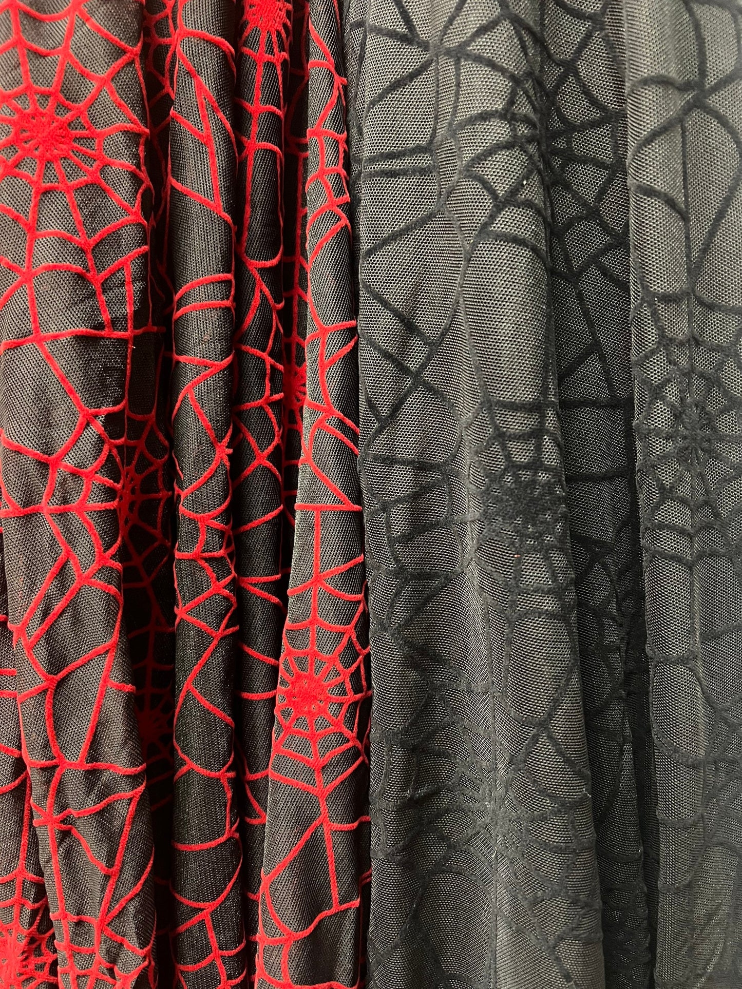 New spider web pattern design print on power mesh nylon spandex 4-way stretch 58/60”Sold by the YD.Ships worldwide from Los Angeles USA