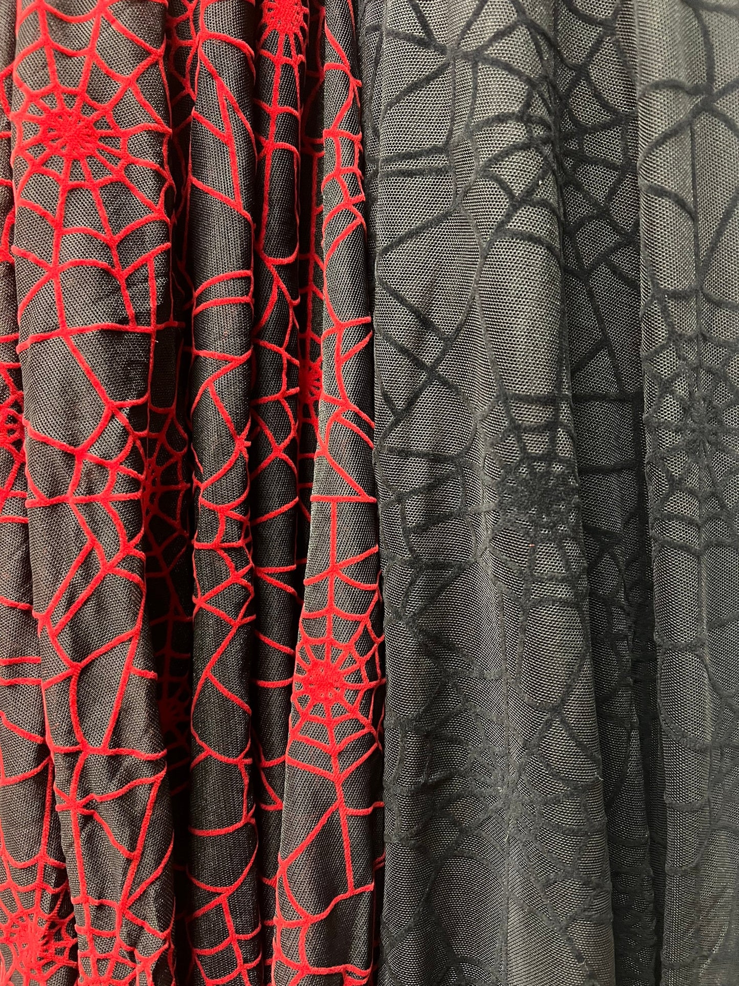 New spider web pattern design print on power mesh nylon spandex 4-way stretch 58/60”Sold by the YD.Ships worldwide from Los Angeles USA